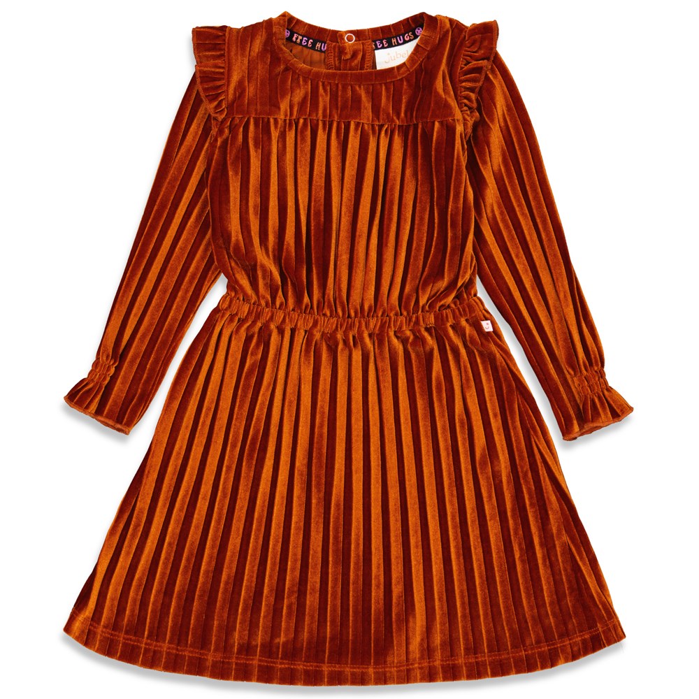 Meisjes Jurk velvet - Made Of Magic van Jubel in de kleur Bruin in maat 140.