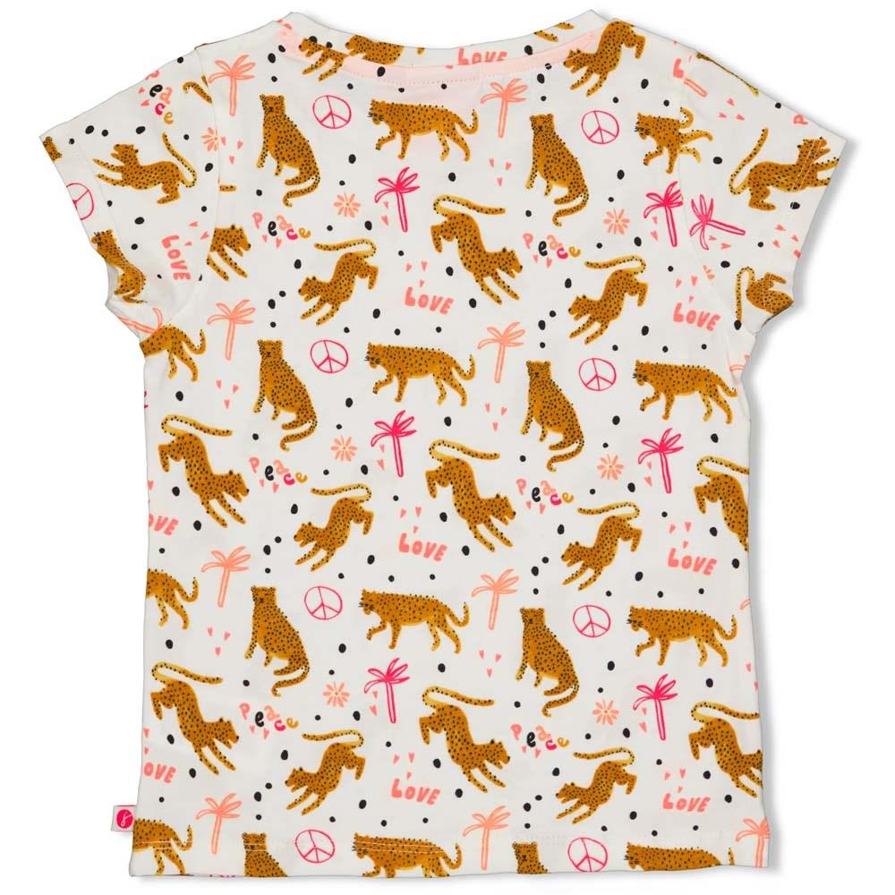 Meisjes T-shirt AOP - Whoopsie Daisy van Jubel in de kleur Offwhite in maat 140.