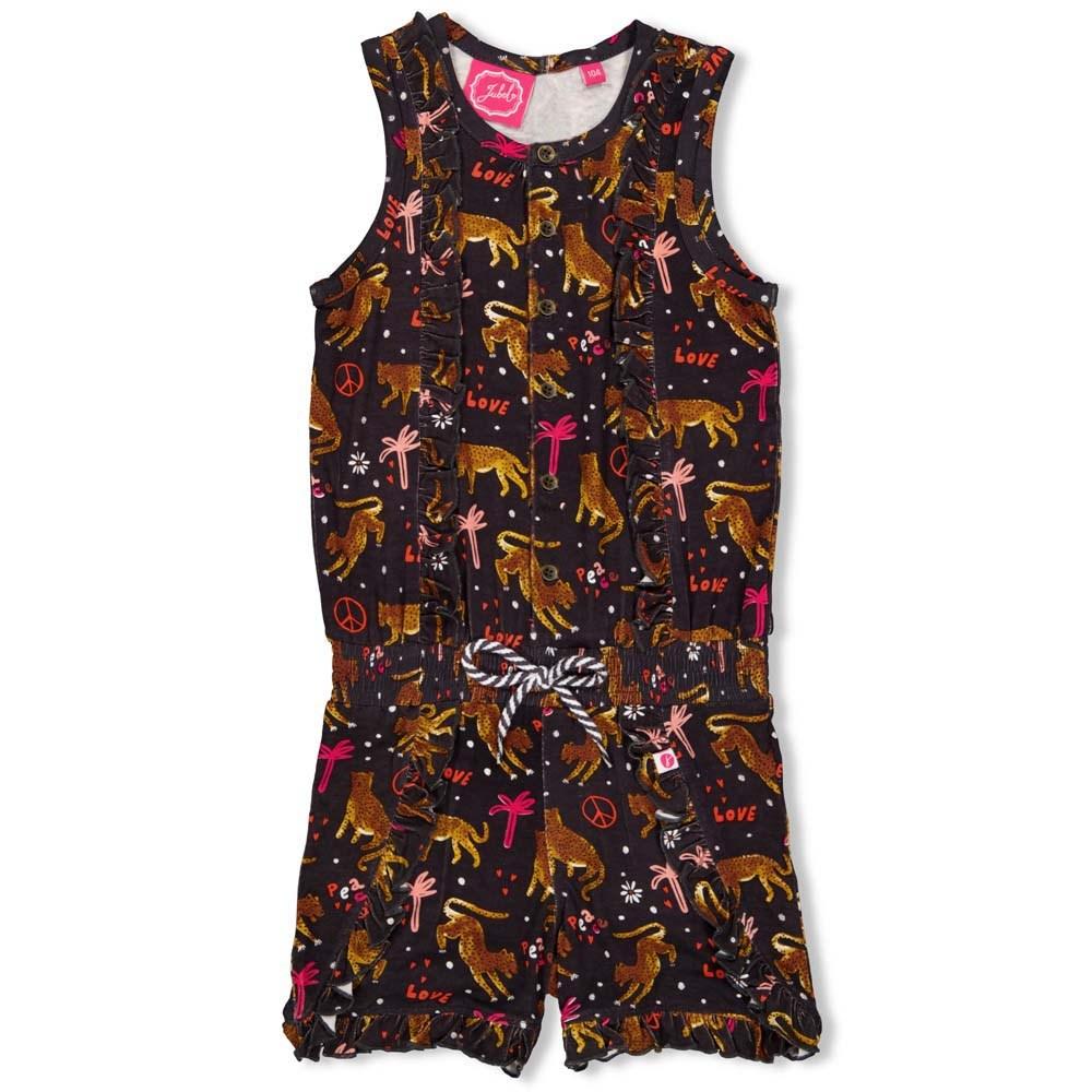 Meisjes Jumpsuit kort - Whoopsie Daisy van Jubel in de kleur Antraciet in maat 140.