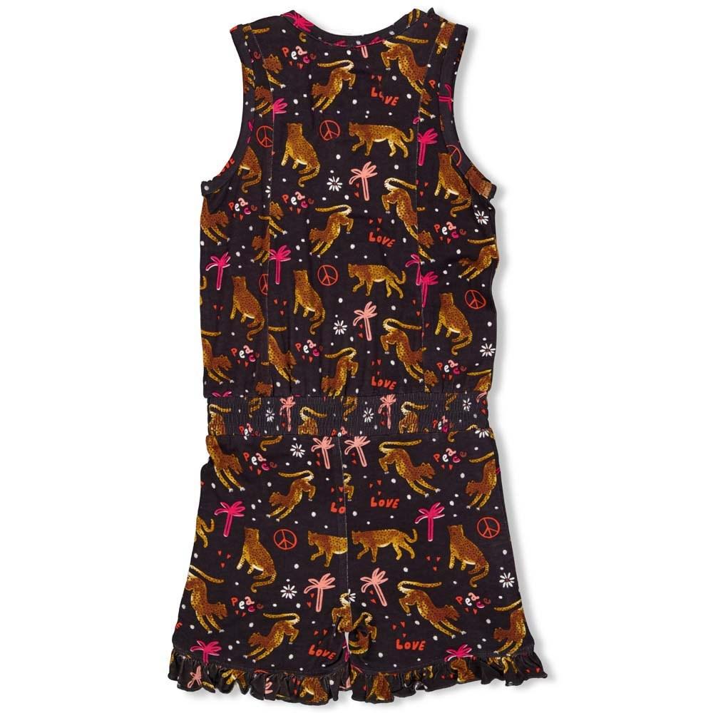 Meisjes Jumpsuit kort - Whoopsie Daisy van Jubel in de kleur Antraciet in maat 140.