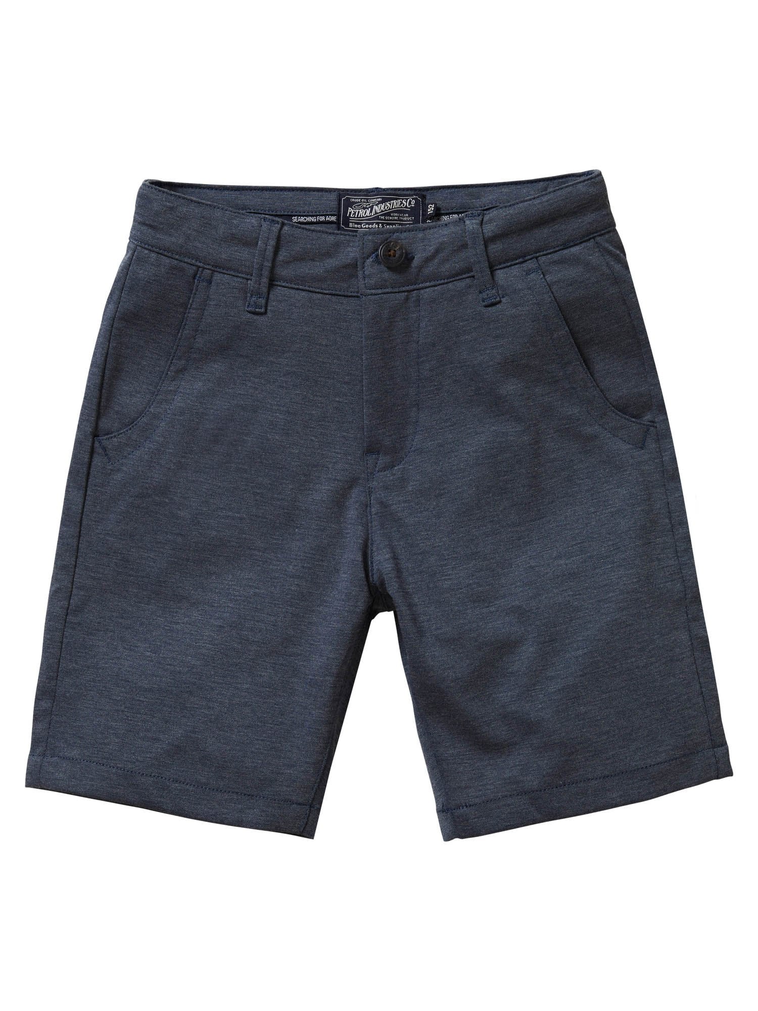 Jongens Short chino van Petrol in de kleur Dark Navy in maat 176.