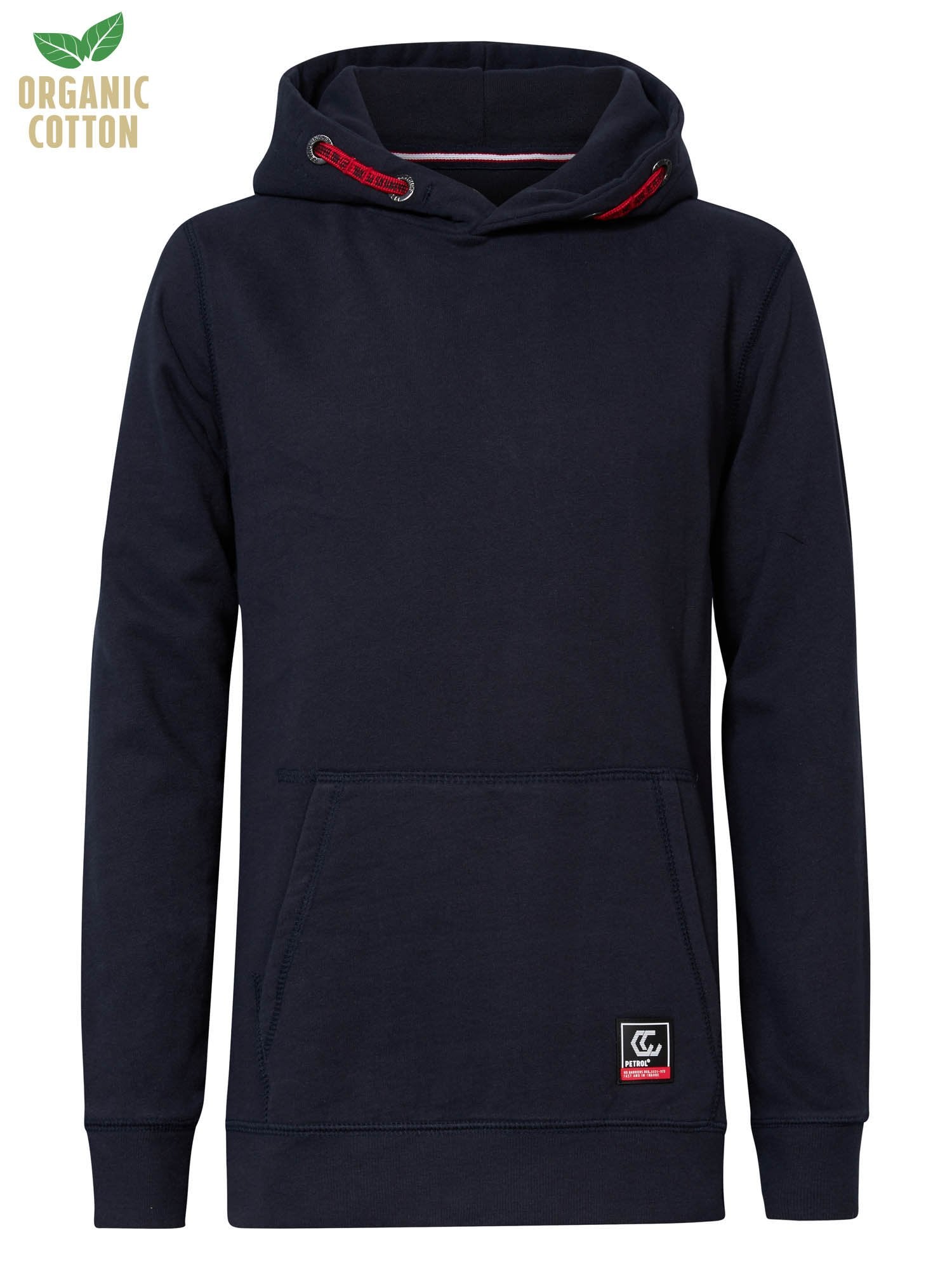 Jongens Hooded Sweater Custom Charged van Petrol in de kleur Dark Navy in maat 164.