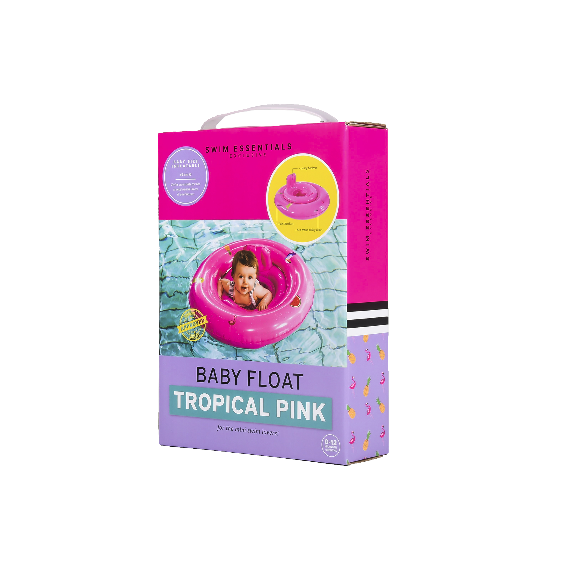 Swim Essentials - Baby Float Tropical Pink
