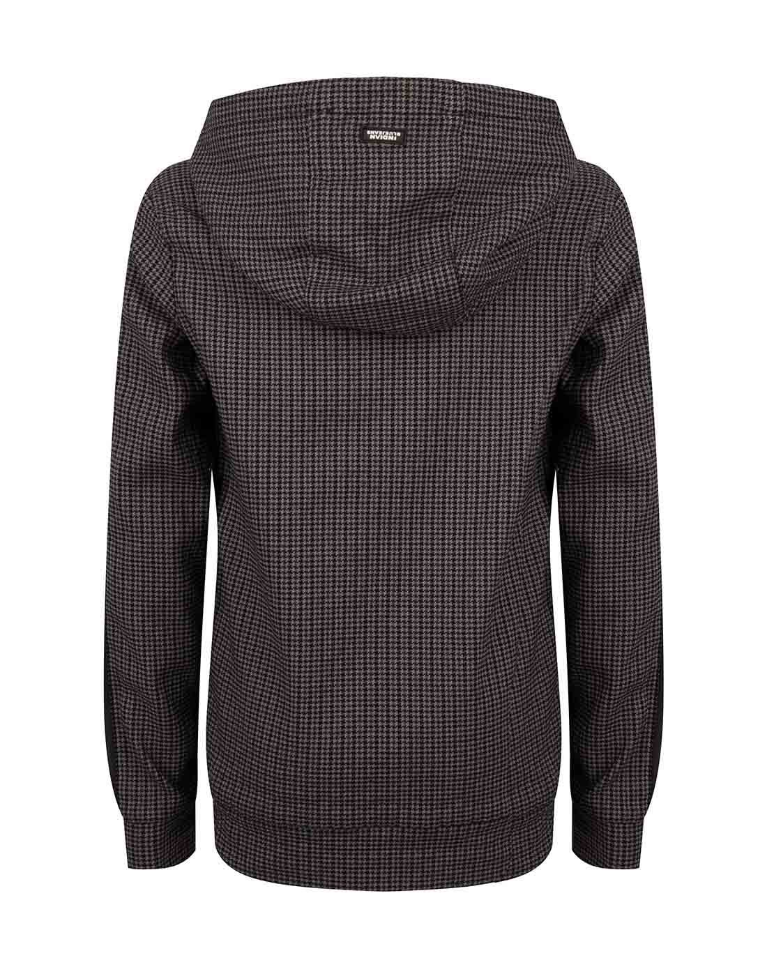 Indian Blue Jeans Hooded Sweater Check