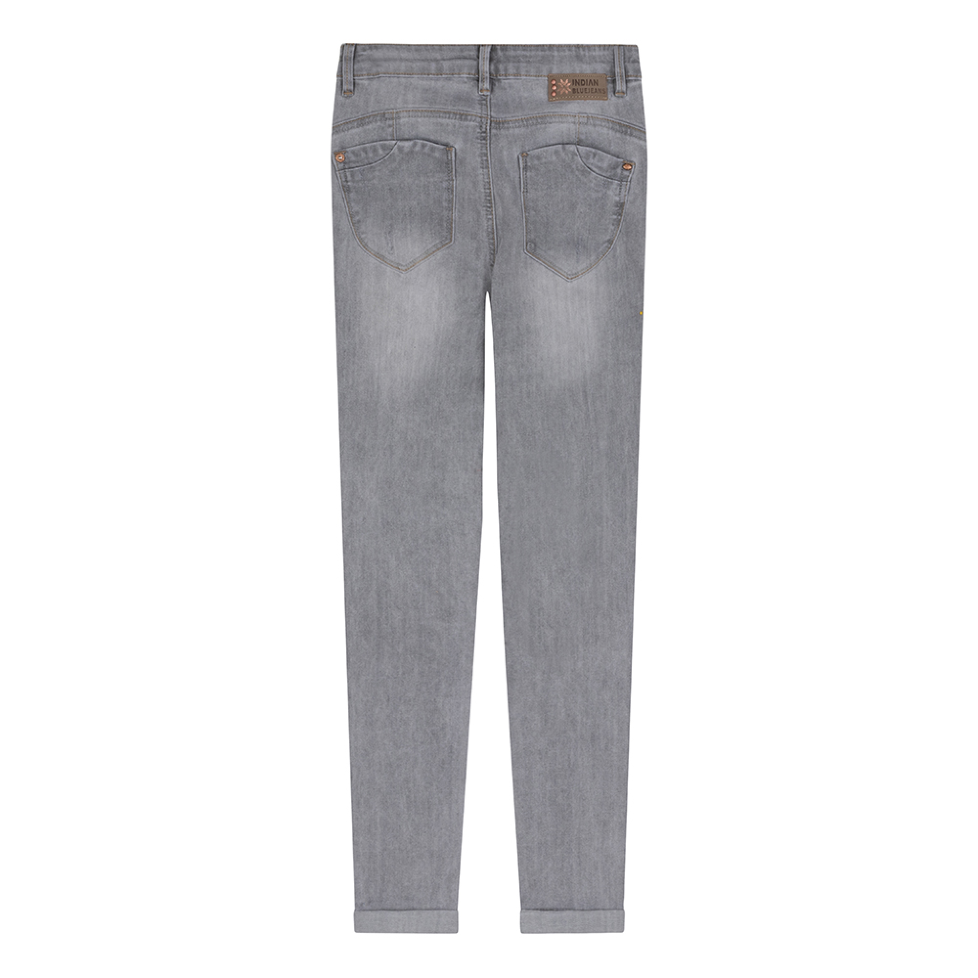 Meisjes Grey Lois High Waist van Indian Blue Jeans in de kleur Light Grey Denim in maat 176.