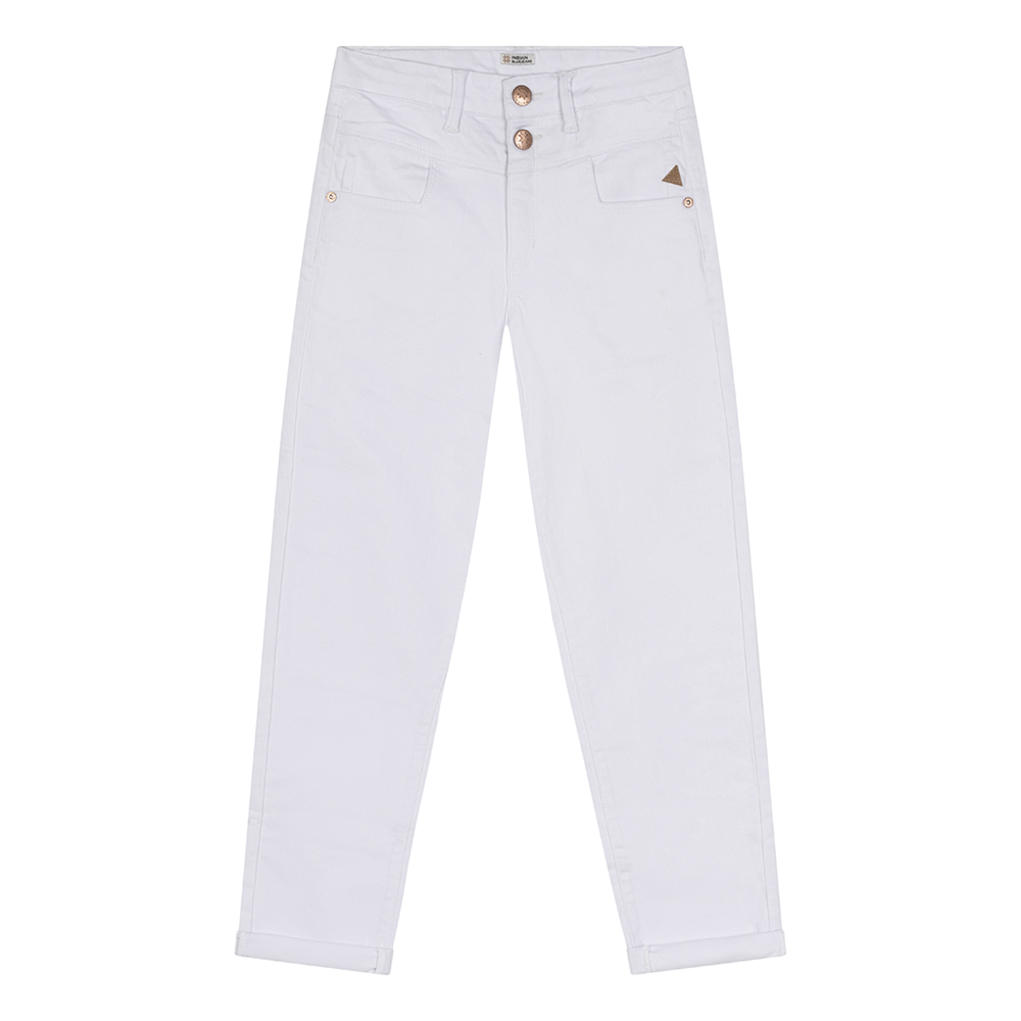 Meisjes Mae Mom Fit van Indian Blue Jeans in de kleur White in maat 176.
