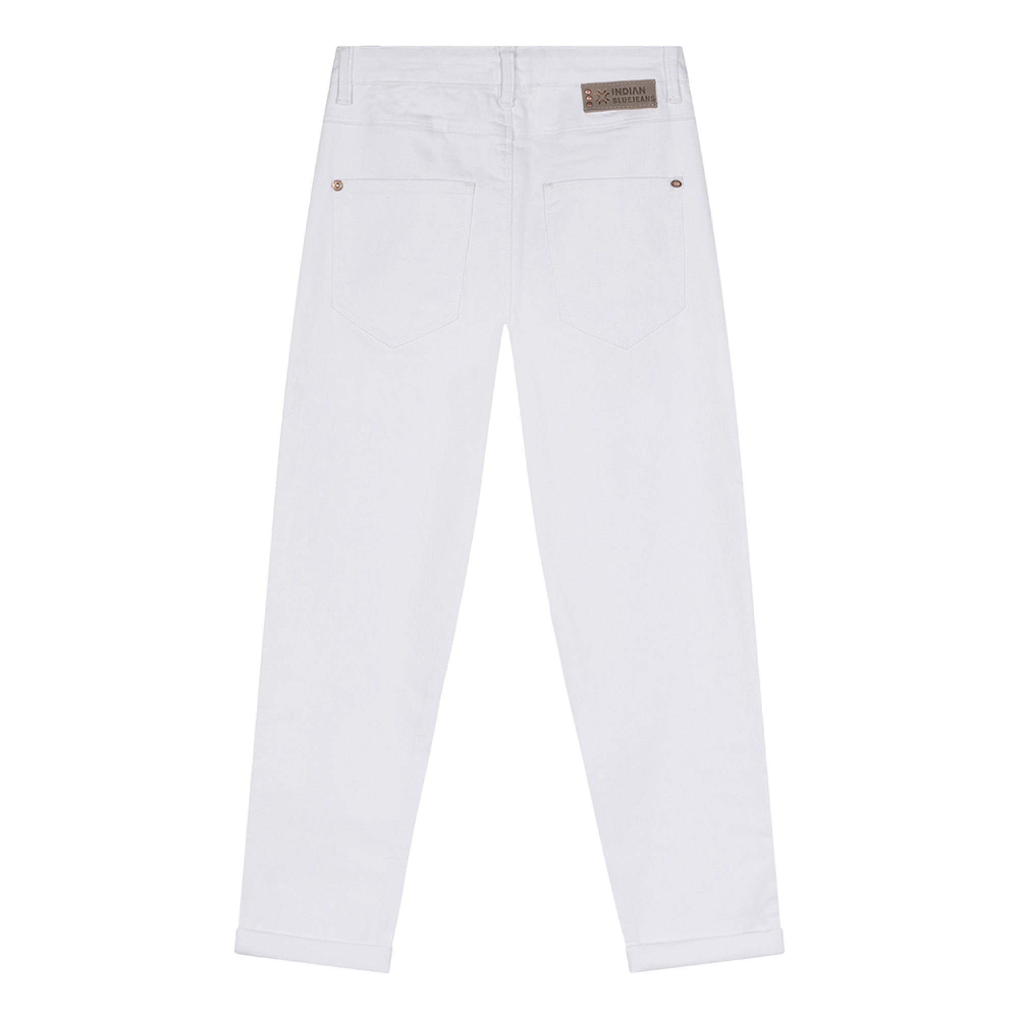 Meisjes Mae Mom Fit van Indian Blue Jeans in de kleur White in maat 176.