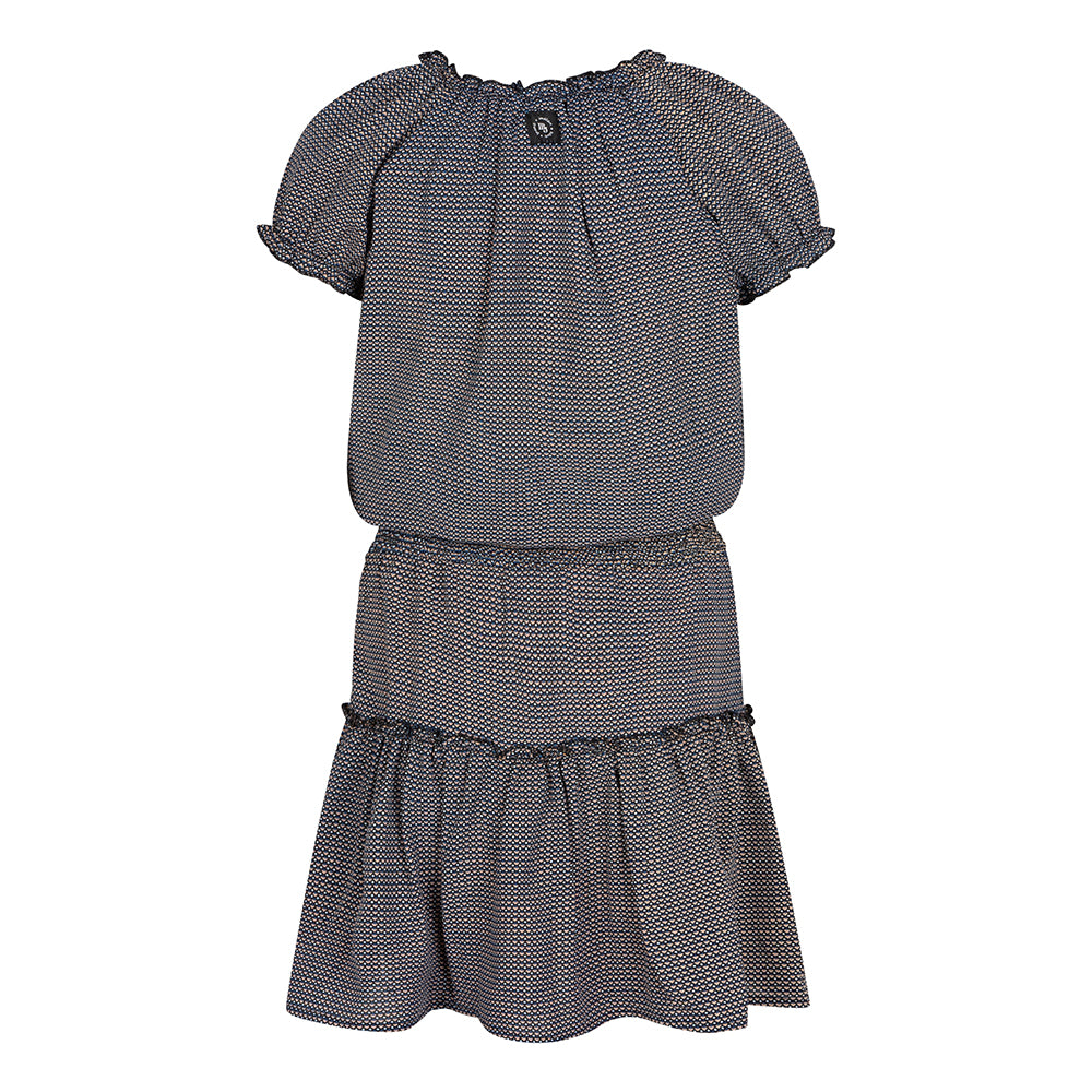 Indian Blue Jeans Off Shoulder Dress All Over Print