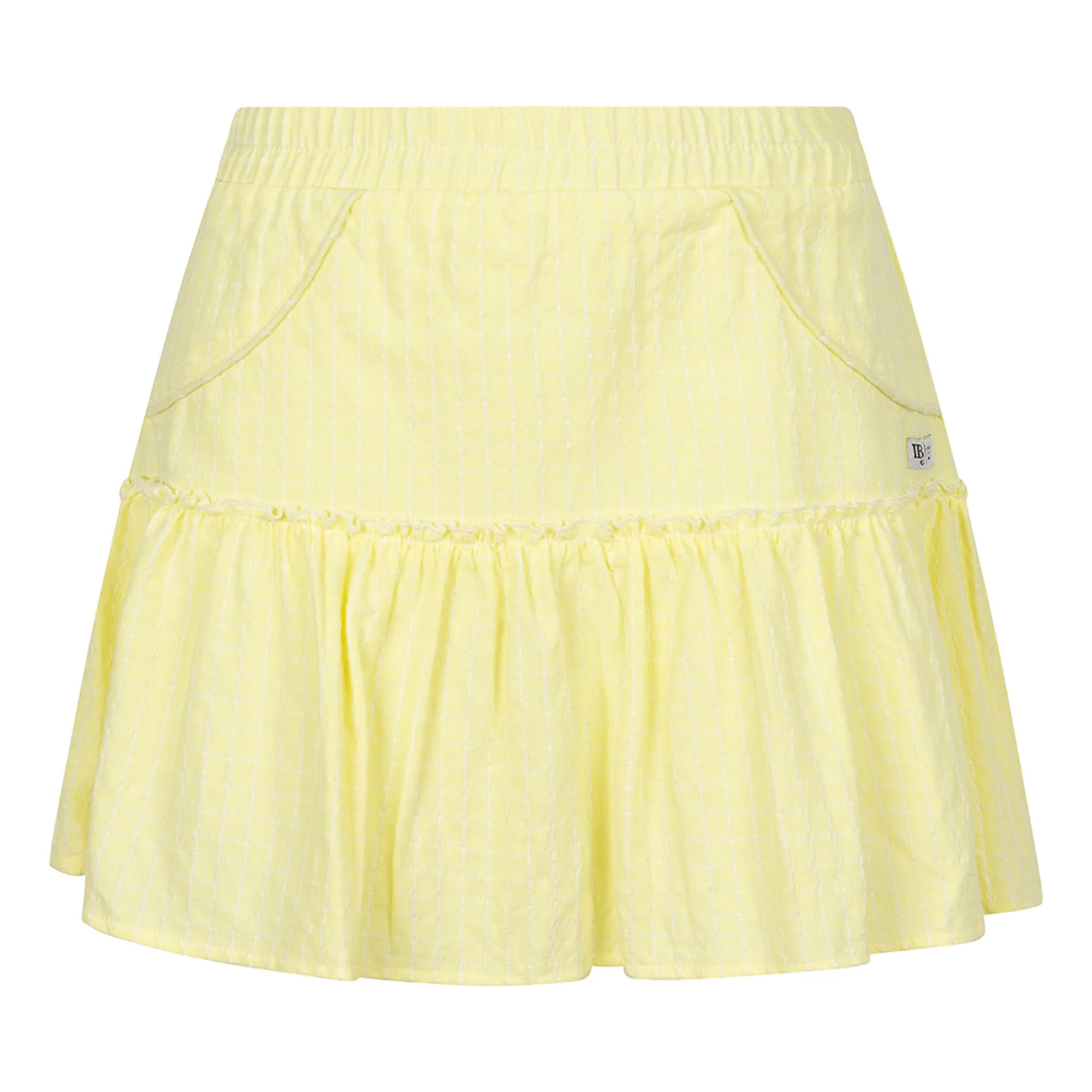 Meisjes Skirt short length Check van Indian Blue Jeans in de kleur Vanilla in maat 176.