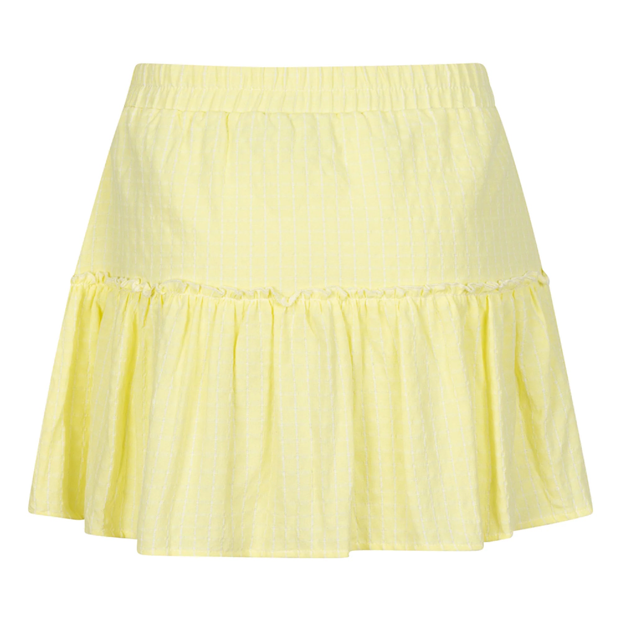 Meisjes Skirt short length Check van Indian Blue Jeans in de kleur Vanilla in maat 176.