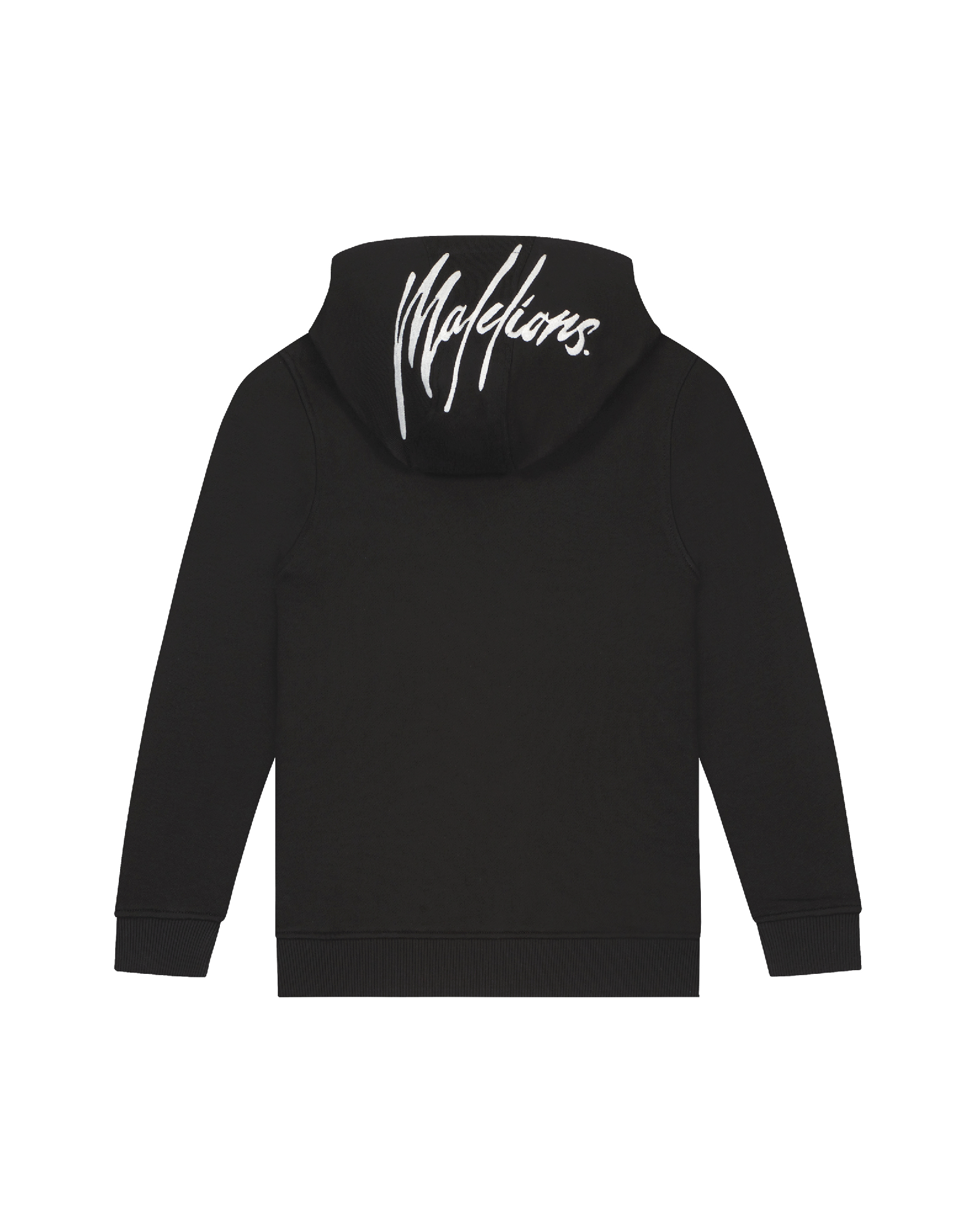 Jongens Junior Essentials Hoodie Black/White van Malelions in de kleur Black/White in maat 176.