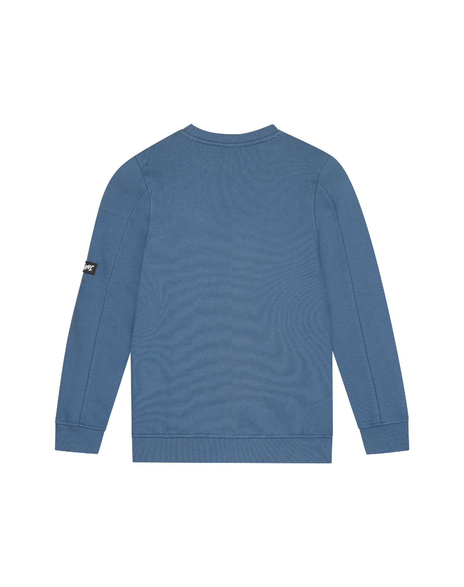 Jongens Junior Pocket Crewneck Vintage Blue/Light Blue van Malelions in de kleur Vintage Blue/Light Blue in maat 176.