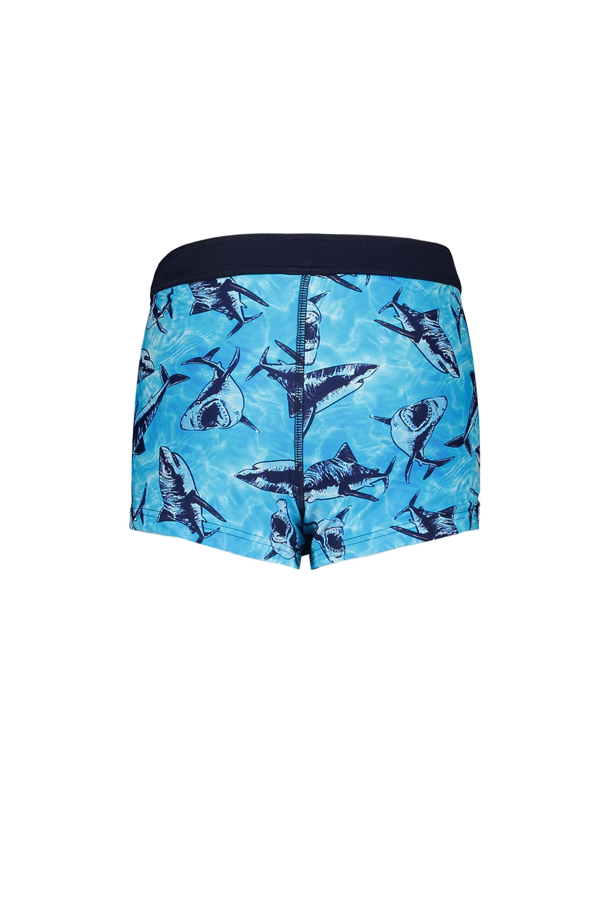Jongens Boys swimshort van Just Beach in de kleur Tropical shark in maat 140.