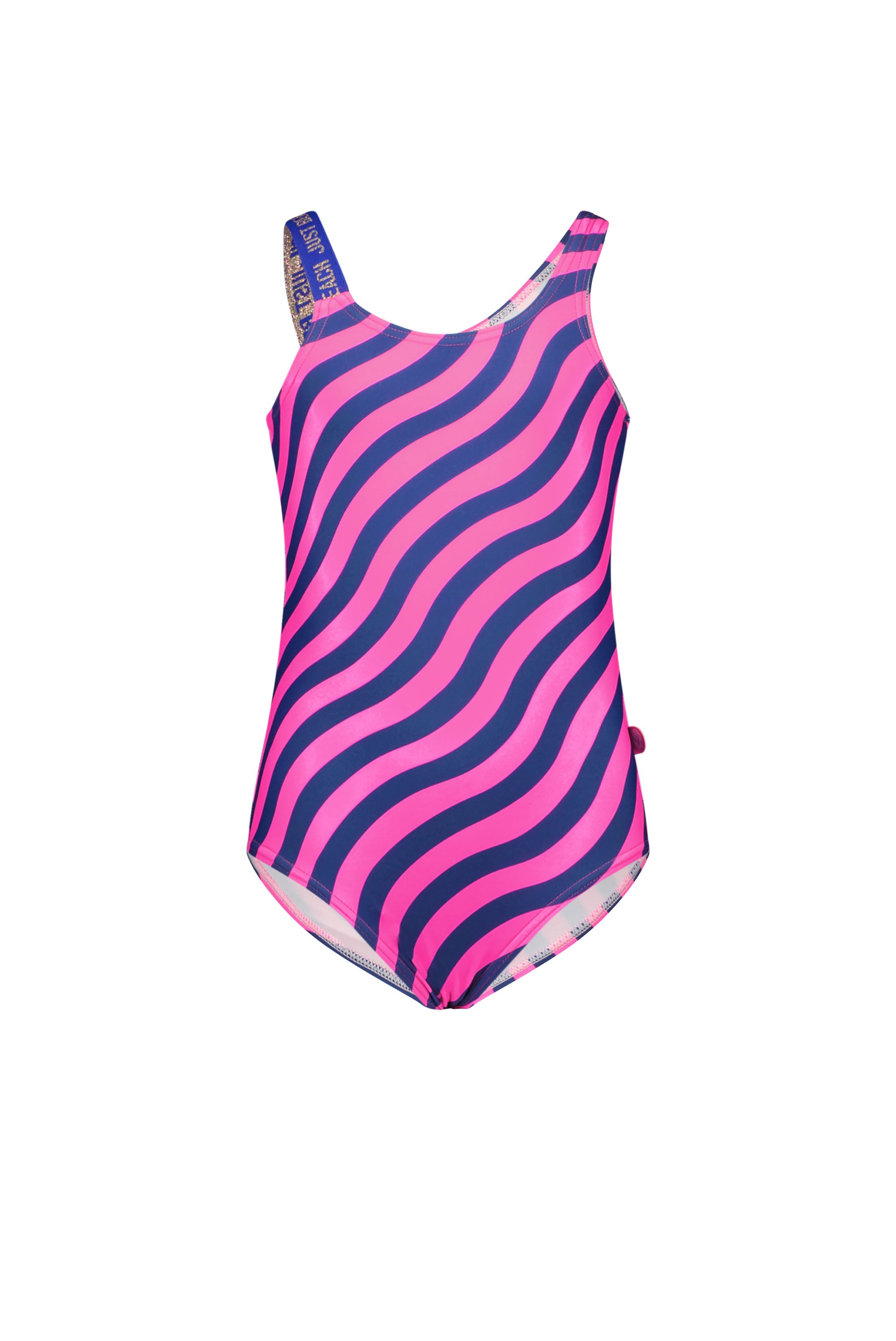 Just Beach Girls leo ocean swimsuit with sporty tape strap