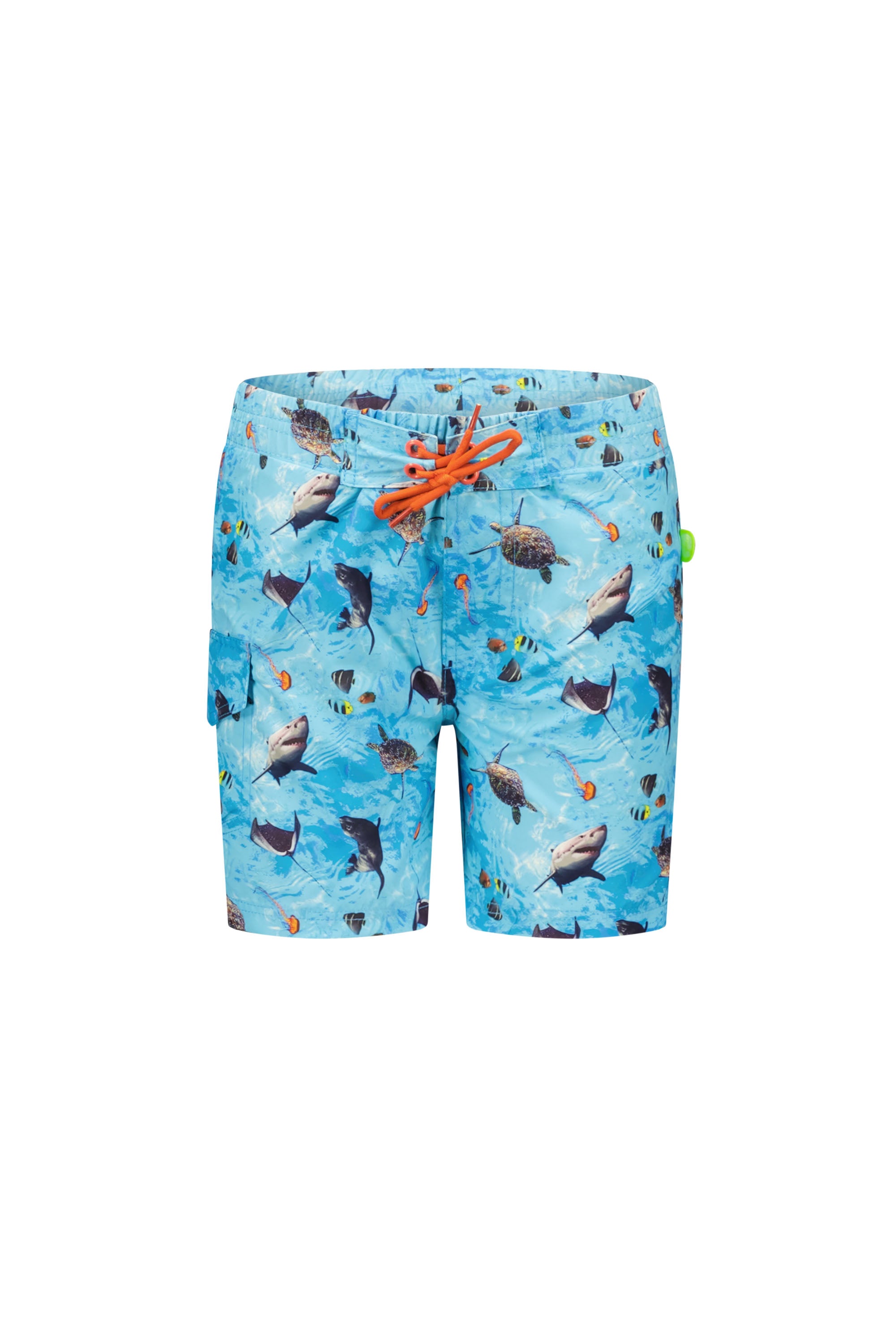 Just Beach Boys woven tropical shark swim short