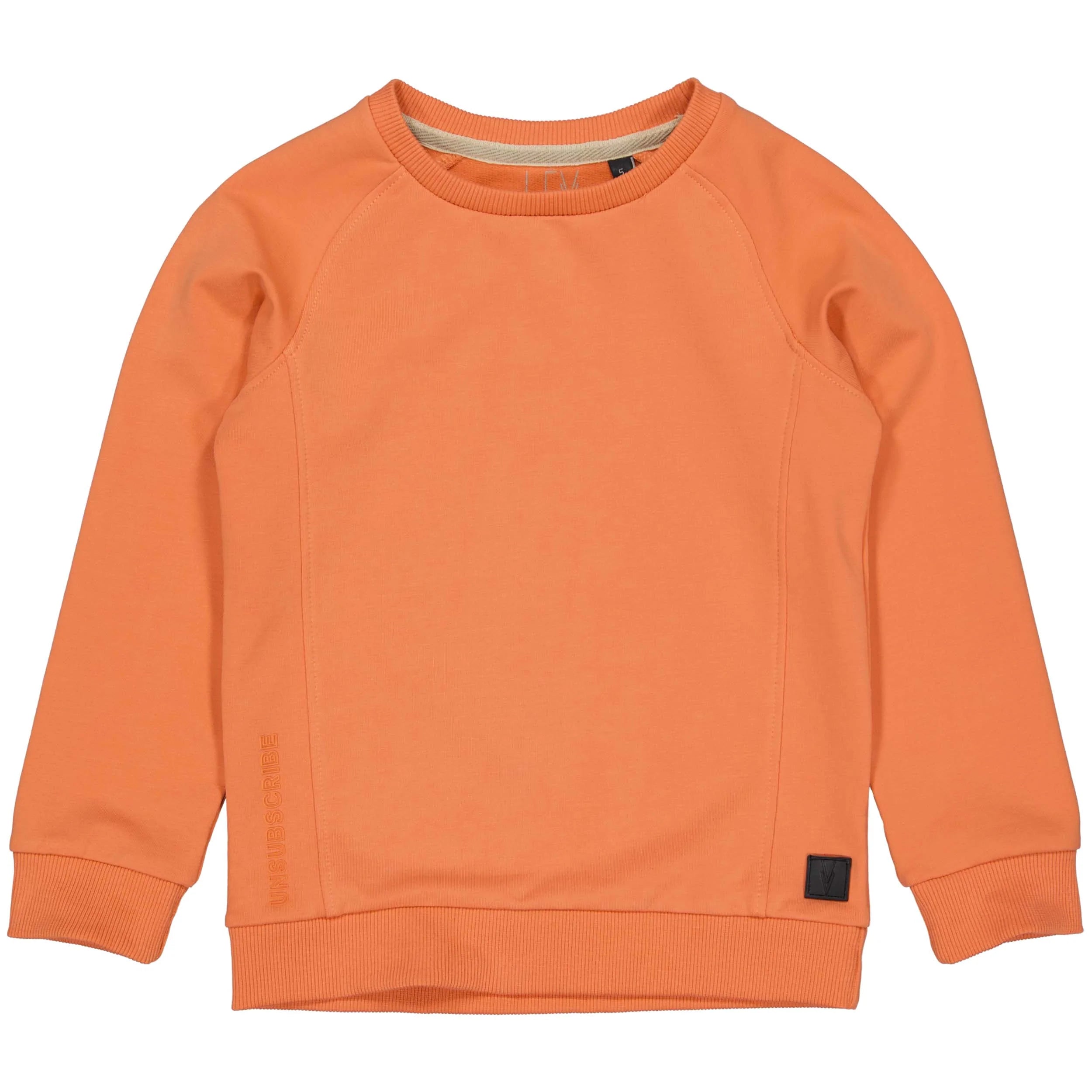 Jongens Sweater LELMAR van Levv in de kleur Orange Red in maat 128.