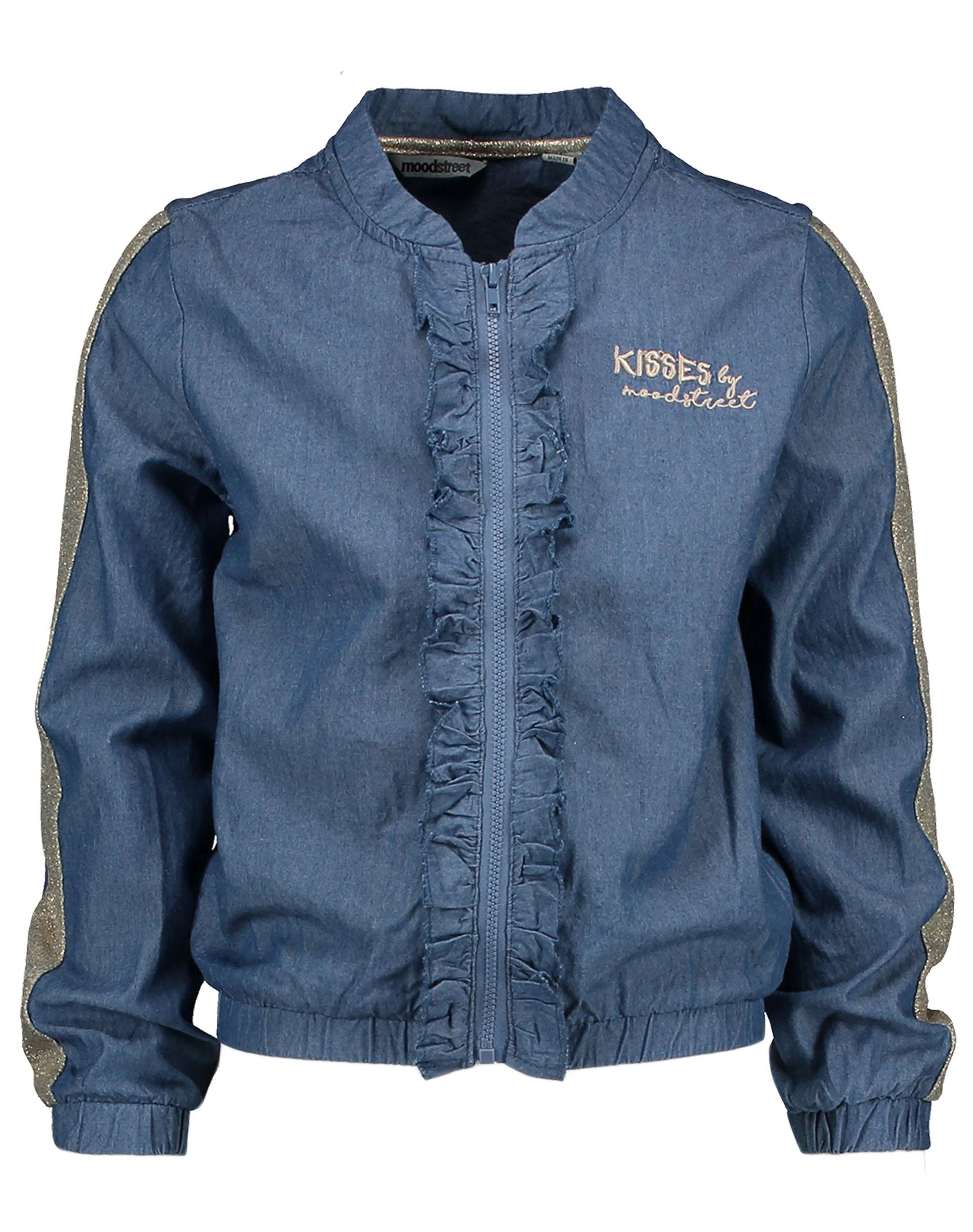 Meisjes van Moodstreet in de kleur Soft Blue in maat 122/128.