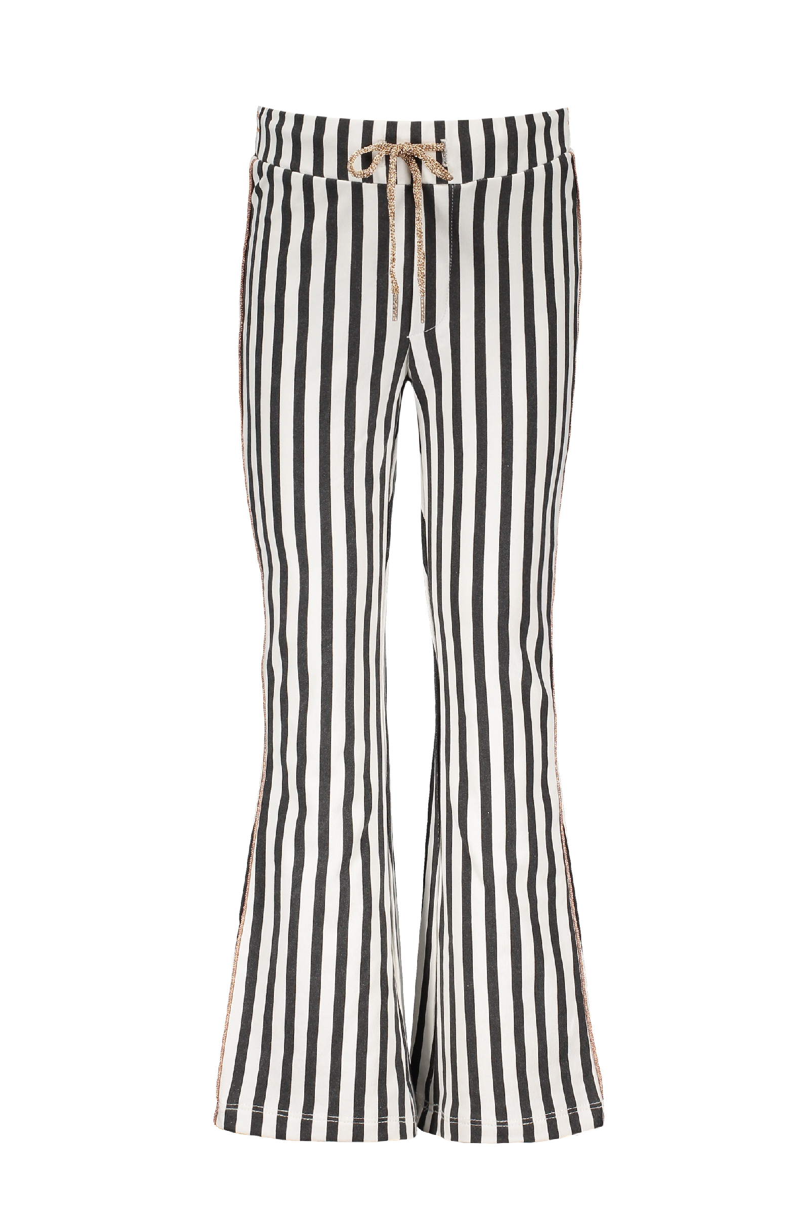 Meisjes Flared sweat pants van NoNo in de kleur Nearly Black in maat 146, 152.