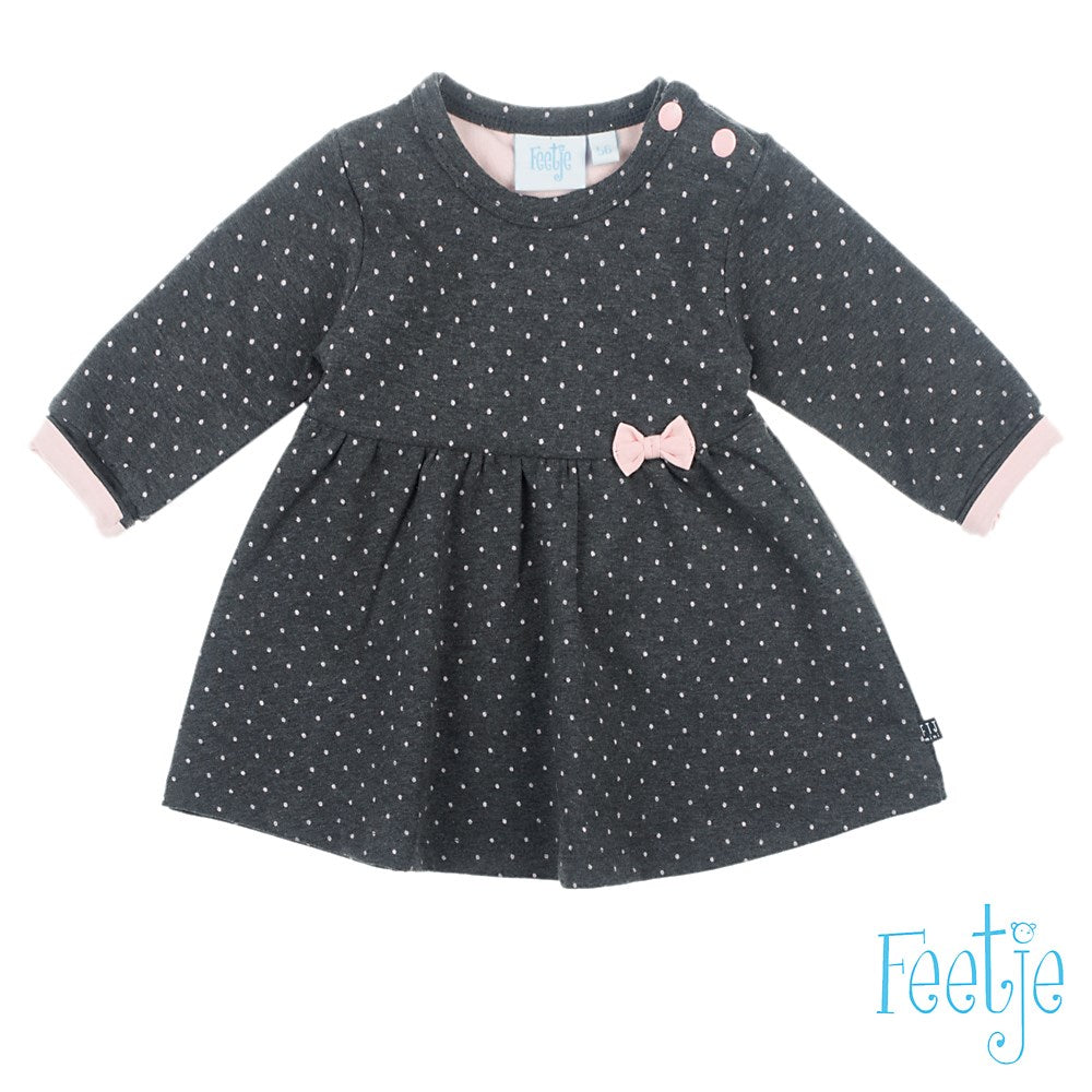 Baby, Antraciet melange, 68, Feetje, Jurk, €15-€20