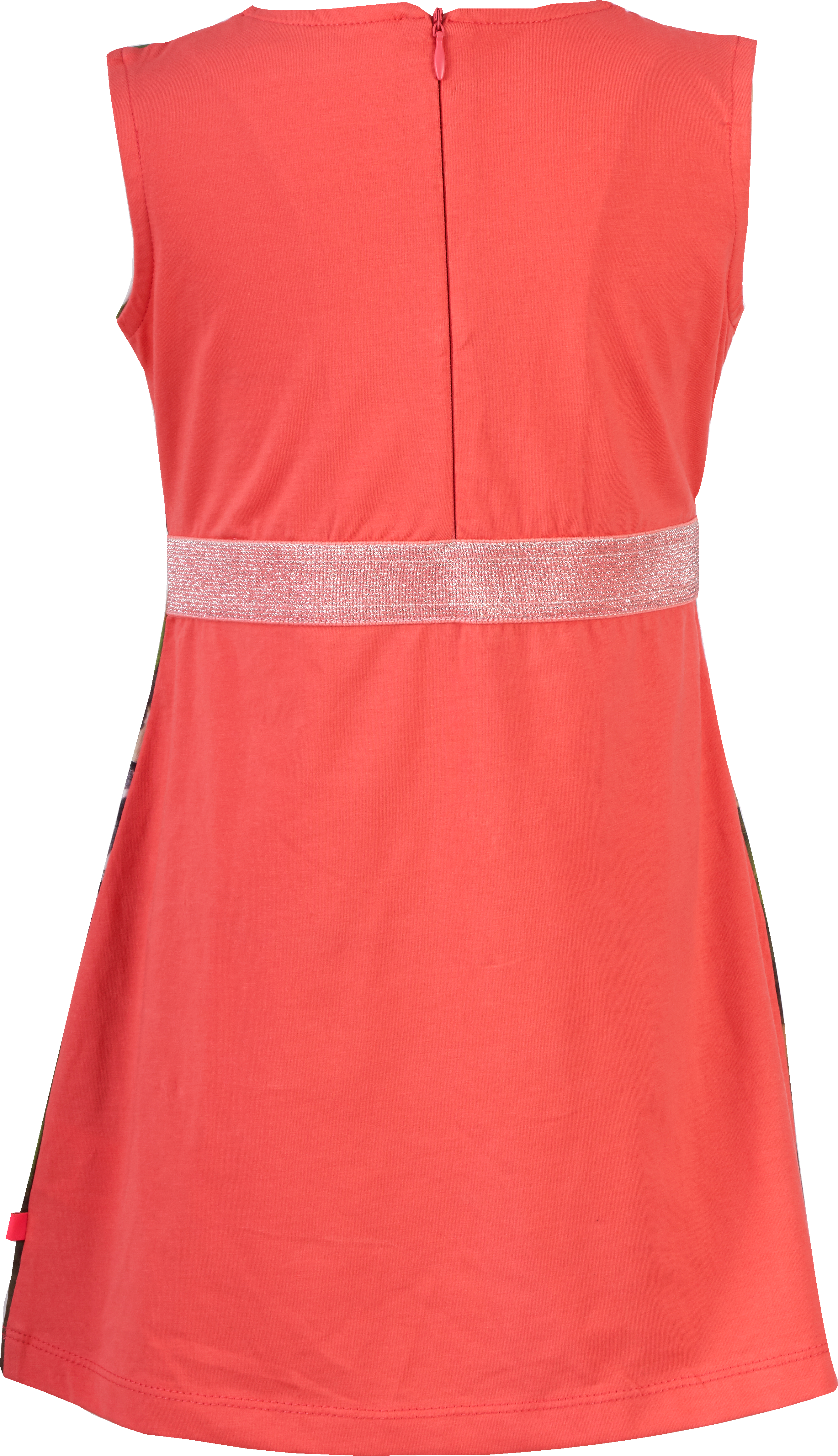 Meisjes Mouwloze jurk Jungle van Someone in de kleur CORAL in maat 140.