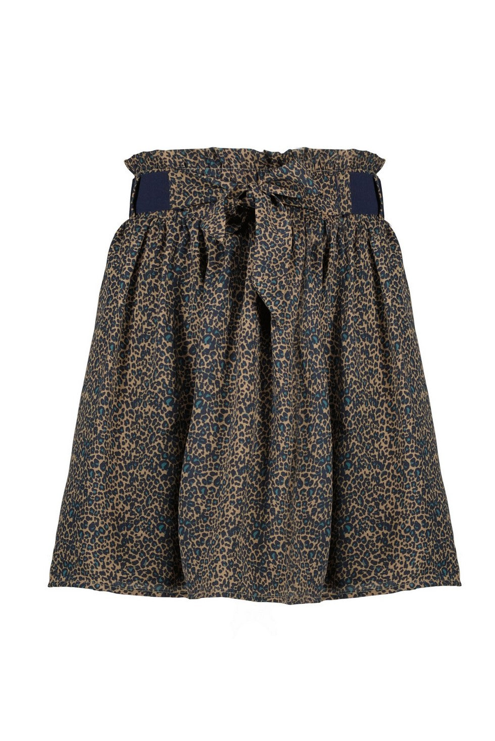 Meisjes Nanu skirt Animal AOP with elastic belt van NoBell in de kleur Beige in maat 170-176.