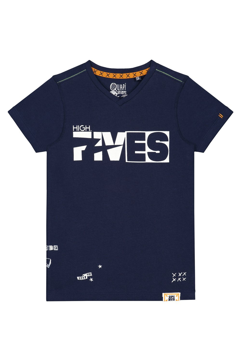 Jongens Shortsleeve van Quapi in de kleur Dark Blue in maat 134/140.