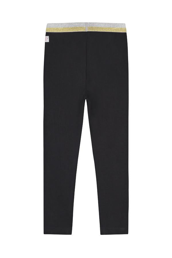 Meisjes Legging van Quapi in de kleur Dark Grey in maat 134/140.