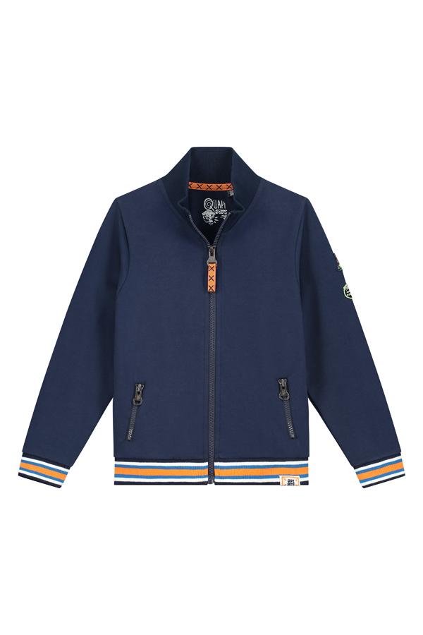 Jongens Cardigan van Quapi in de kleur Dark Blue in maat 134/140.