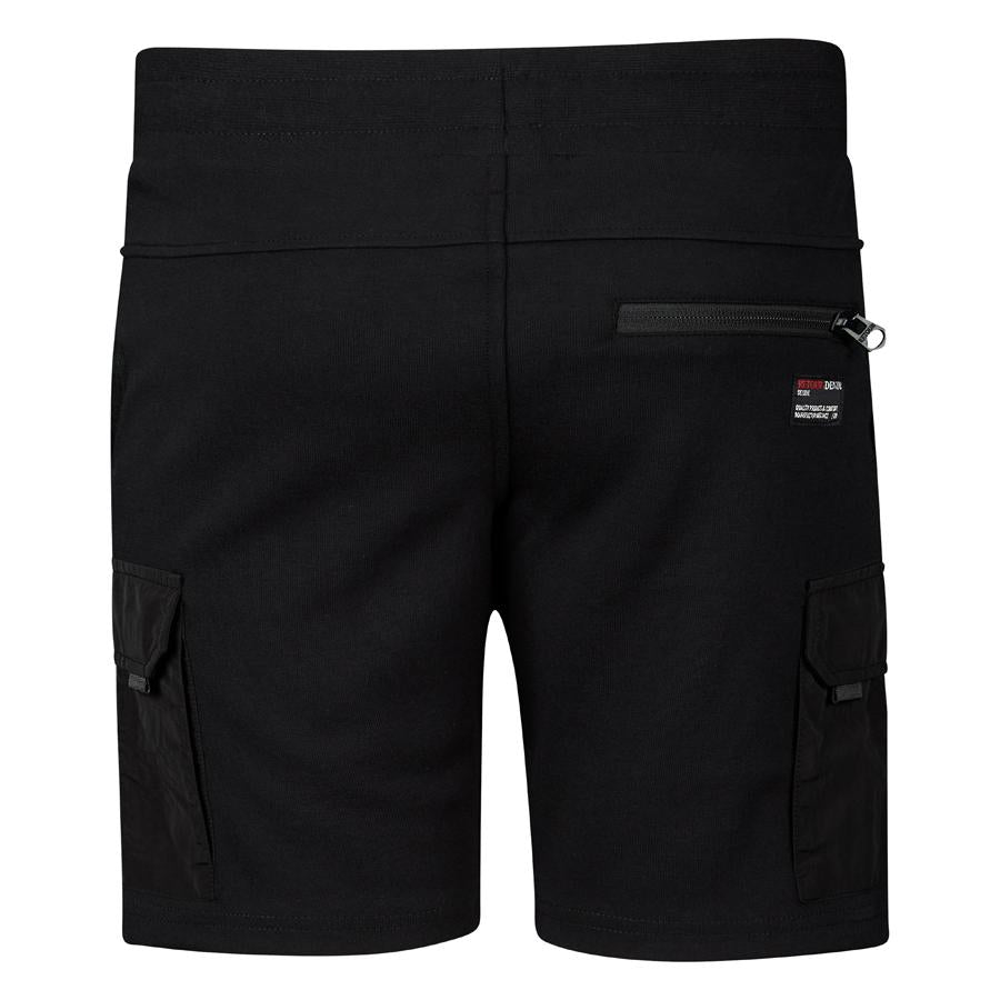 Jongens Sweatshorts Evan van RETOUR in de kleur black in maat 170/176.