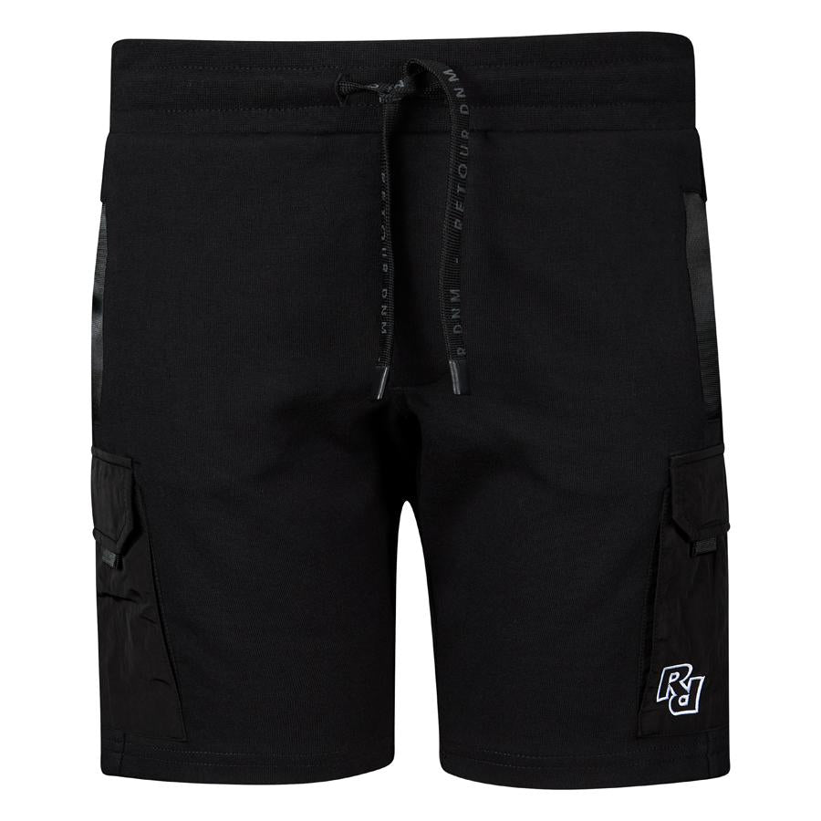 Jongens Sweatshorts Evan van RETOUR in de kleur black in maat 170/176.