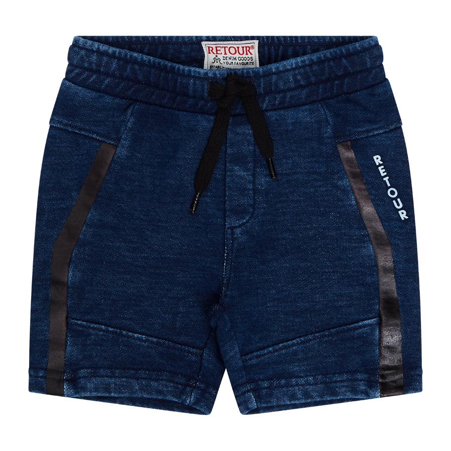 Jongens Jeansshorts jogg Jilles van RETOUR in de kleur medium blue denim in maat 86.