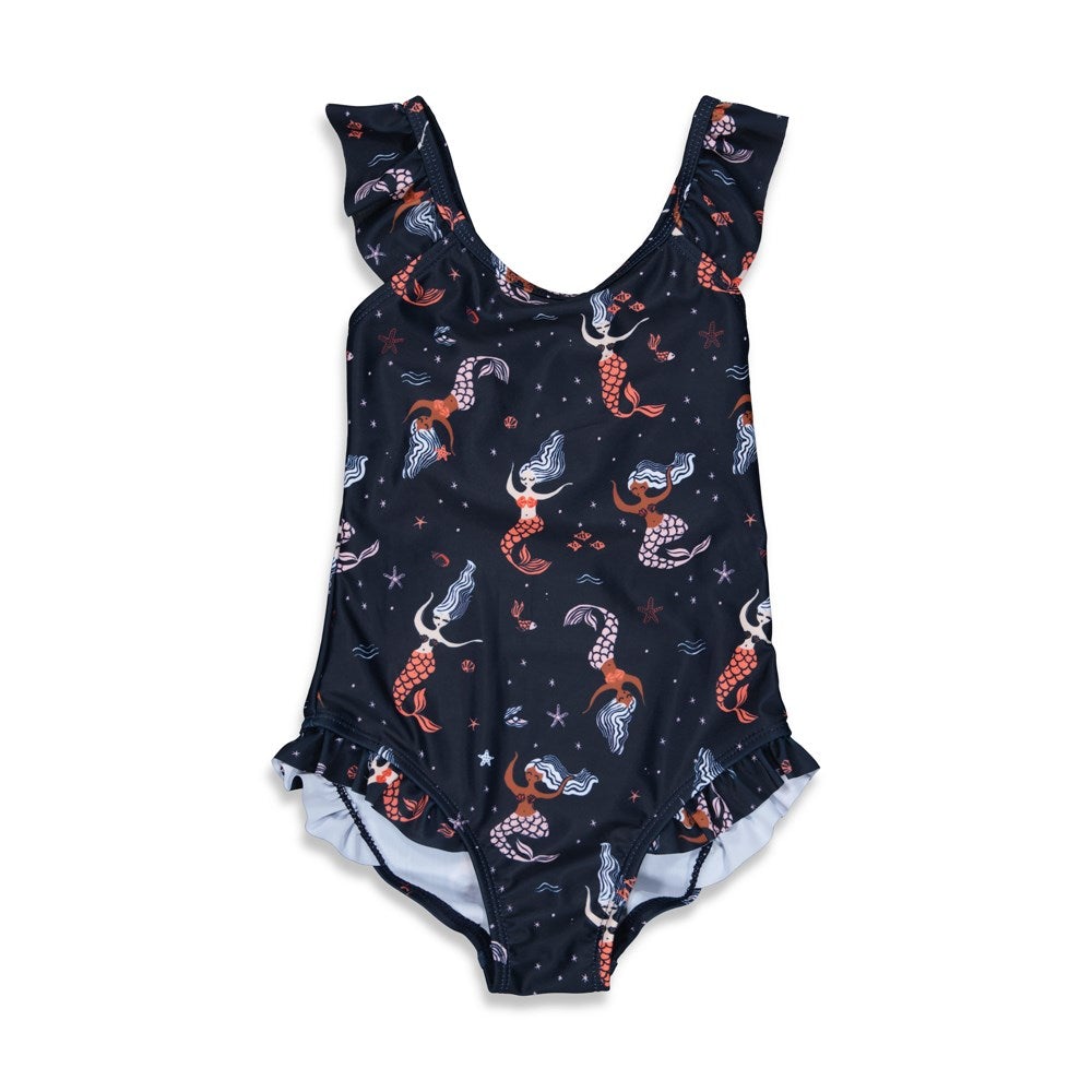 Meisjes Badpak - Mermaid Mambo van Jubel in de kleur Marine in maat 140.