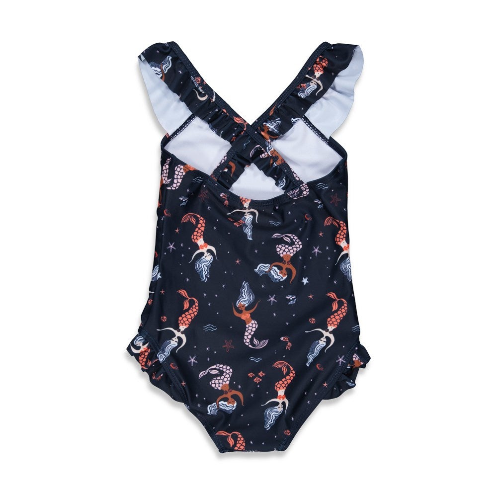 Meisjes Badpak - Mermaid Mambo van Jubel in de kleur Marine in maat 140.