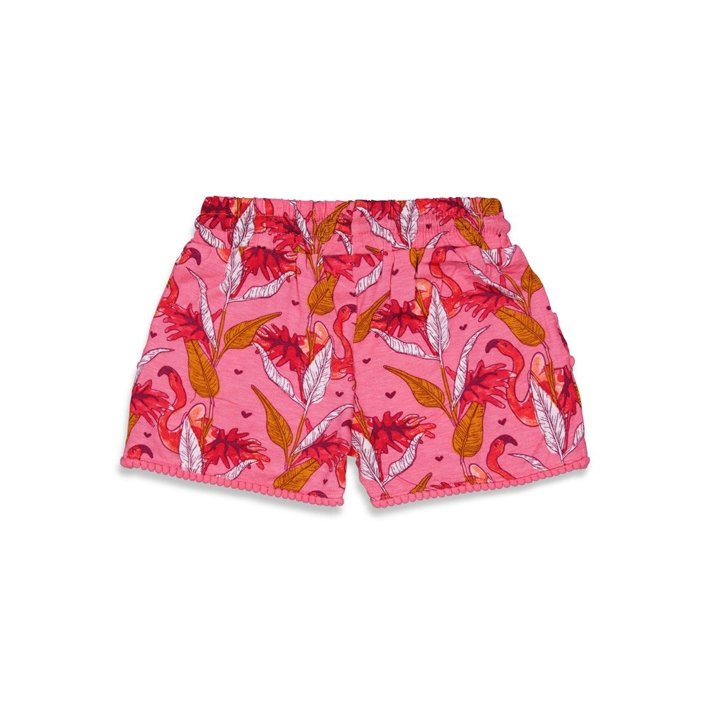 Meisjes Short AOP - Birds Of Paradise van Jubel in de kleur Roze in maat 140.
