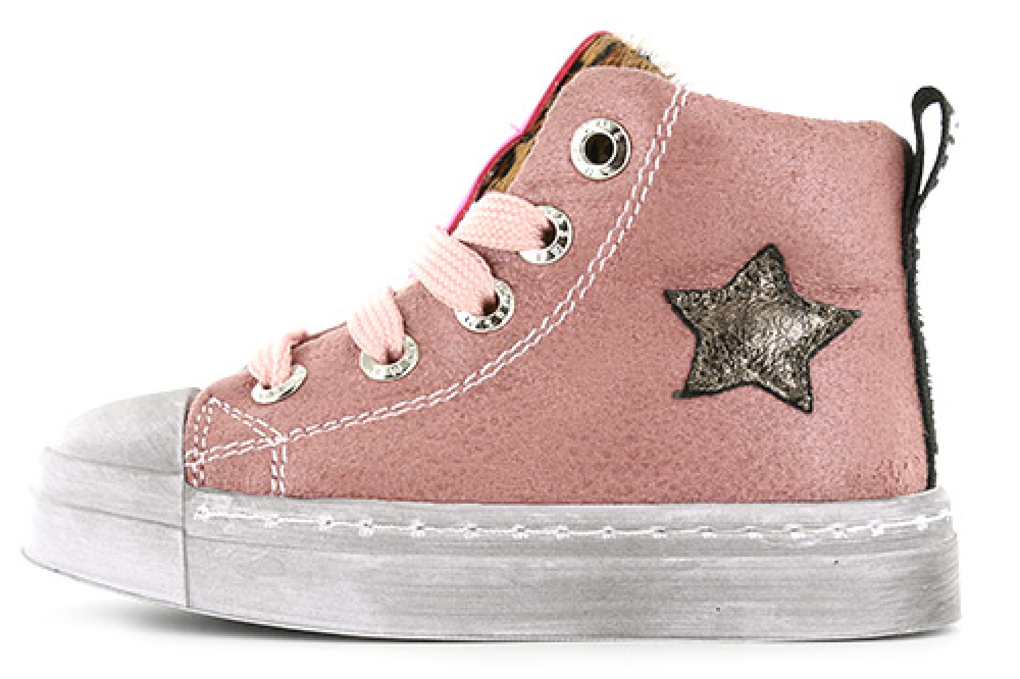 Shoesme Shoesme hoge sneaker met shiny ster