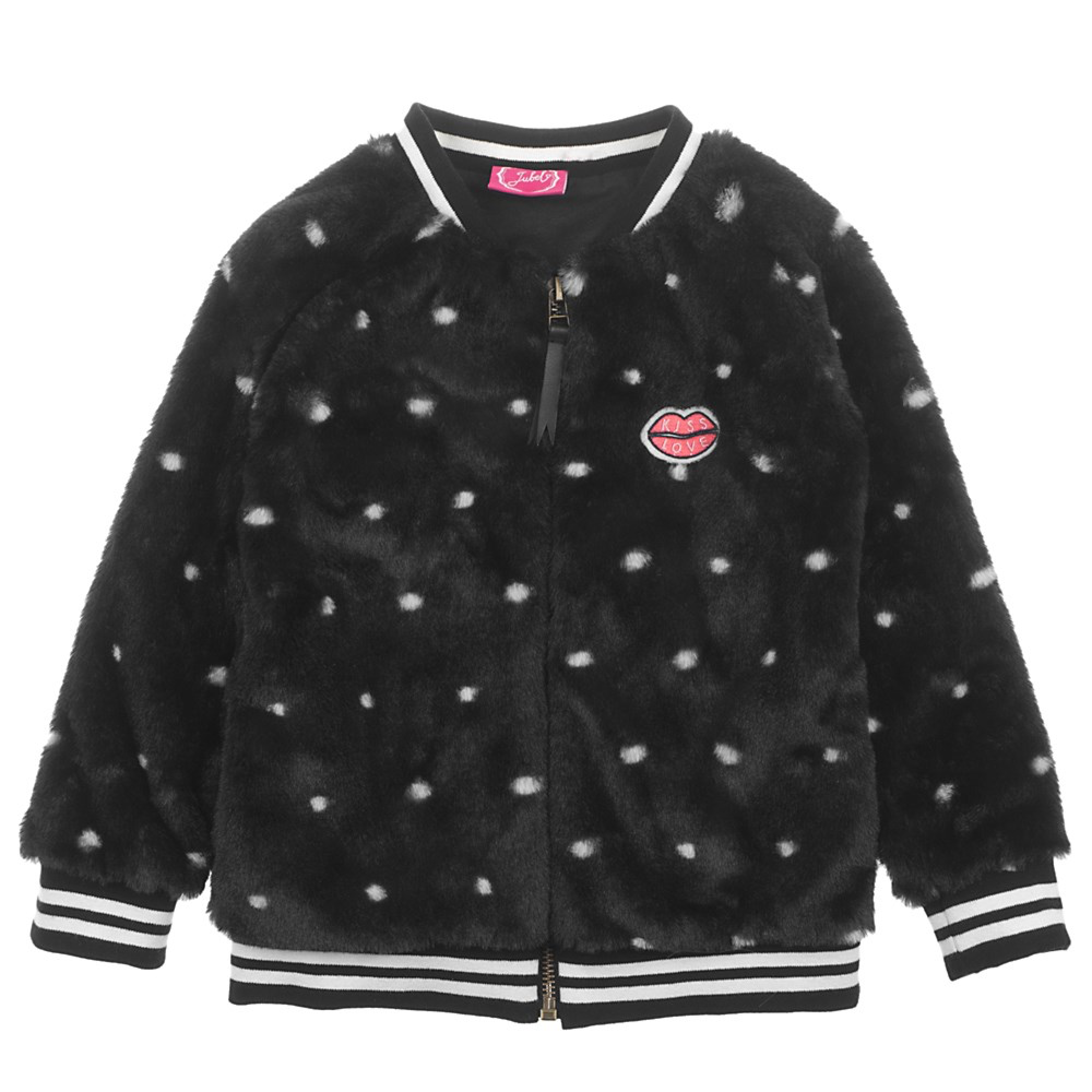 Meisjes Vest fake fur - Bittersweet van Jubel in de kleur Zwart in maat 140.