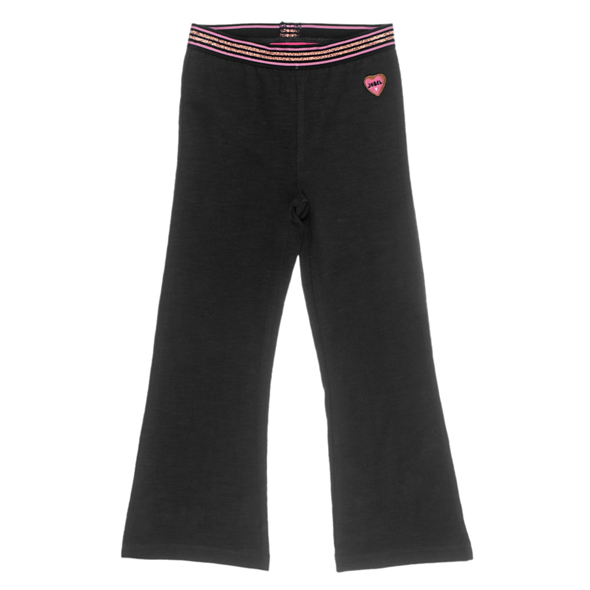 Meisjes Flared broek - Animal Attitude van Jubel in de kleur Zwart in maat 140.