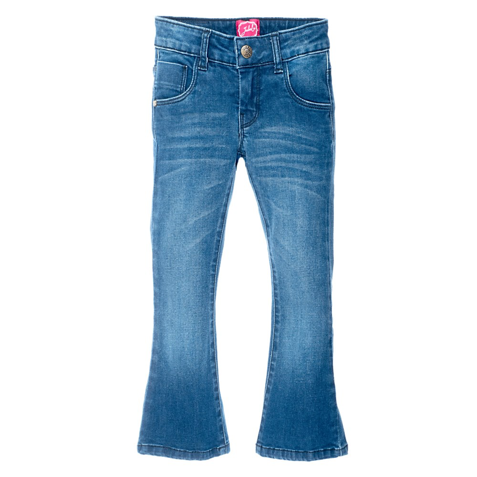 Meisjes Flared broek - Winter Denims van Jubel in de kleur Denim in maat 128.