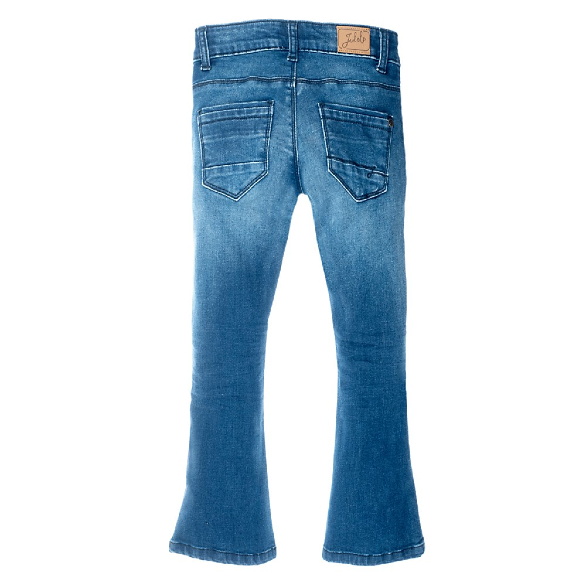 Meisjes Flared broek - Winter Denims van Jubel in de kleur Denim in maat 128.