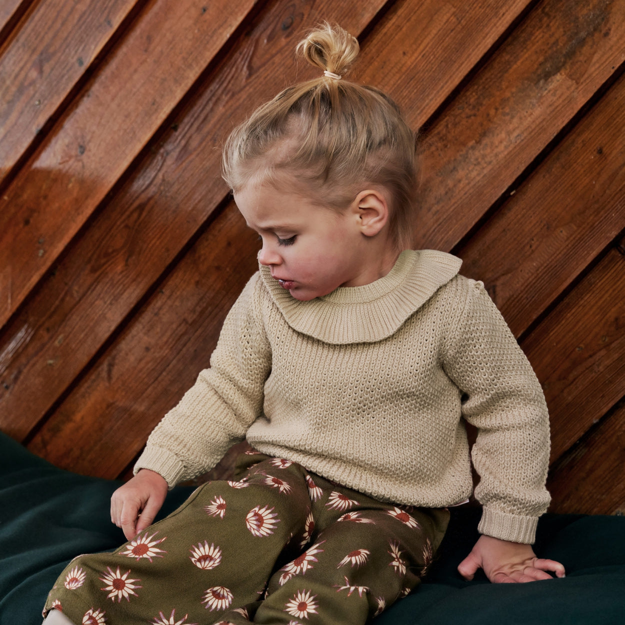 Meisjes Sweater Rib Knit | Gianna van Your Wishes in de kleur Honeycomb in maat 134-140.