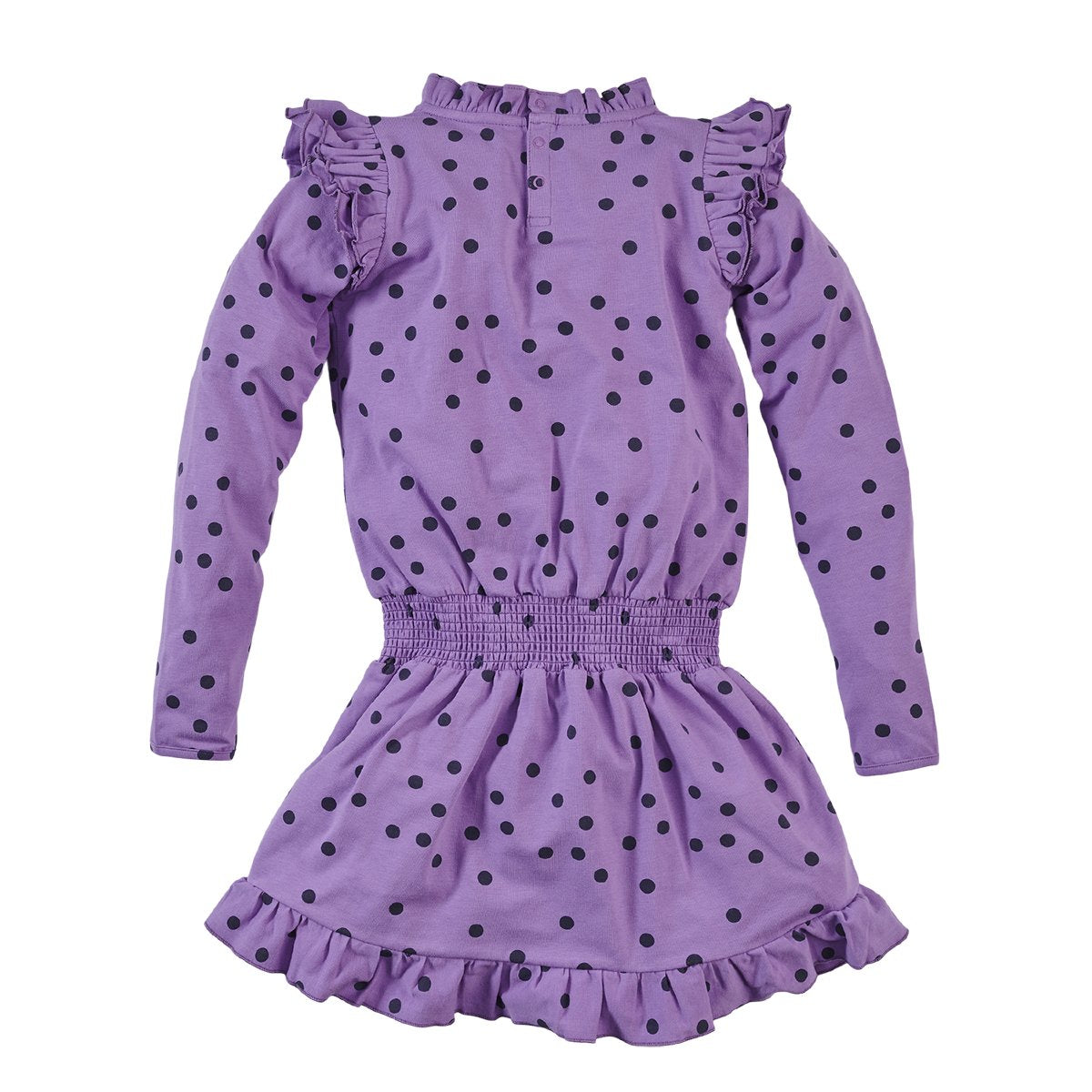 Meisjes Jurk lange mouw Elora van Z8 in de kleur Purple power/AOP in maat 140/146.