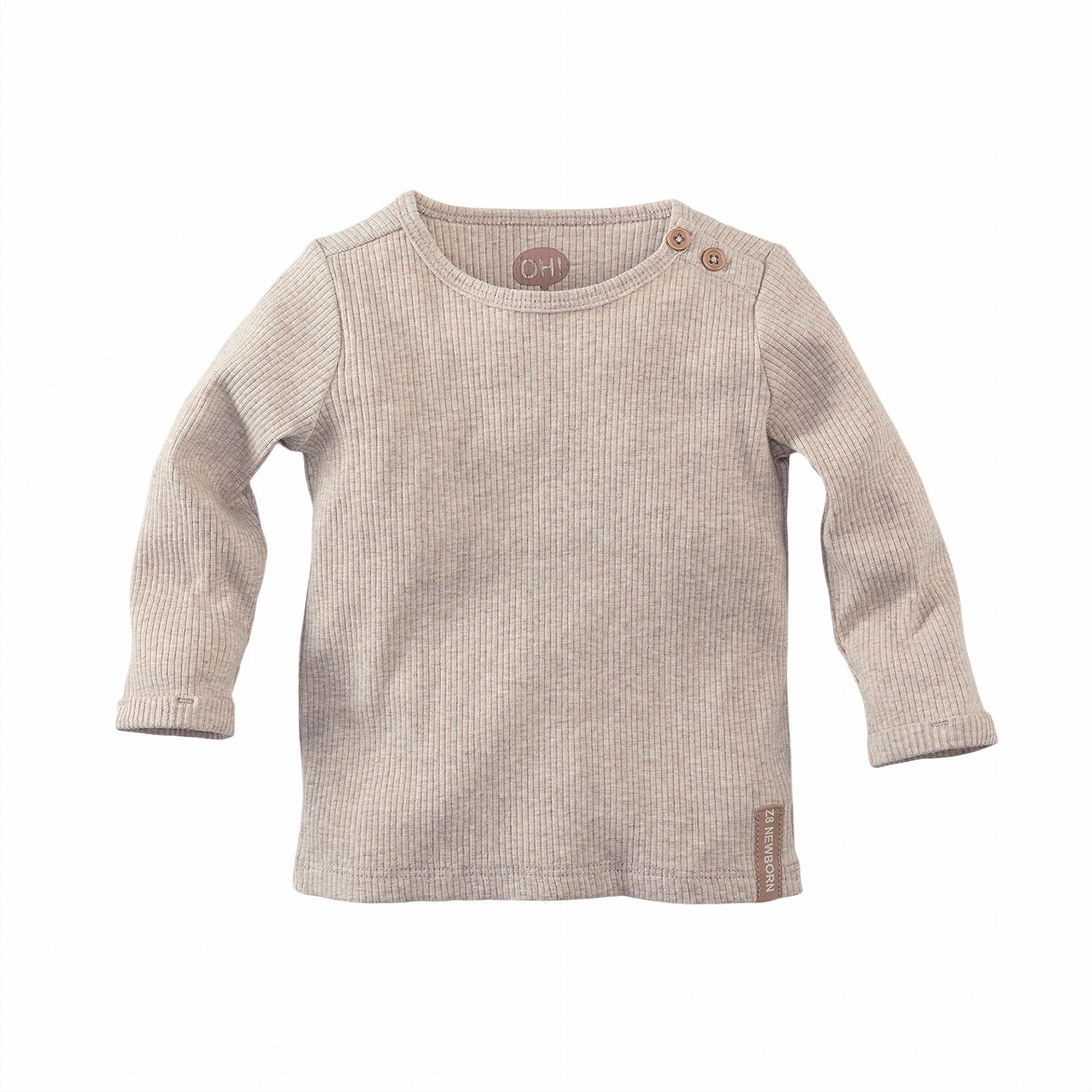 Unisexs Longsleeve Gordes van Z8 Newborn in de kleur Rainy day in maat 74.