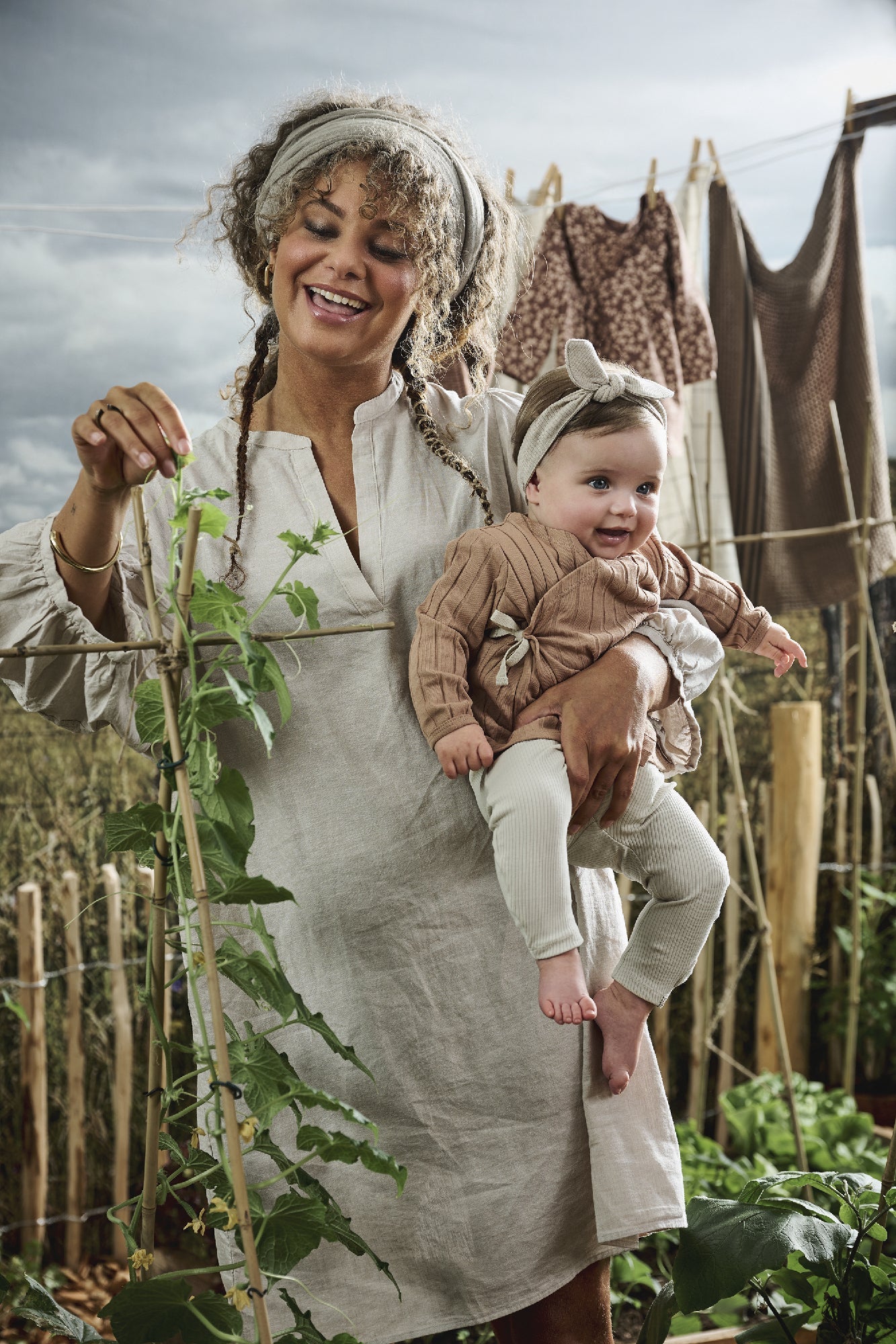 Meisjes Haarbandje Mostar van Z8 Newborn in de kleur Rainy day in maat XS.
