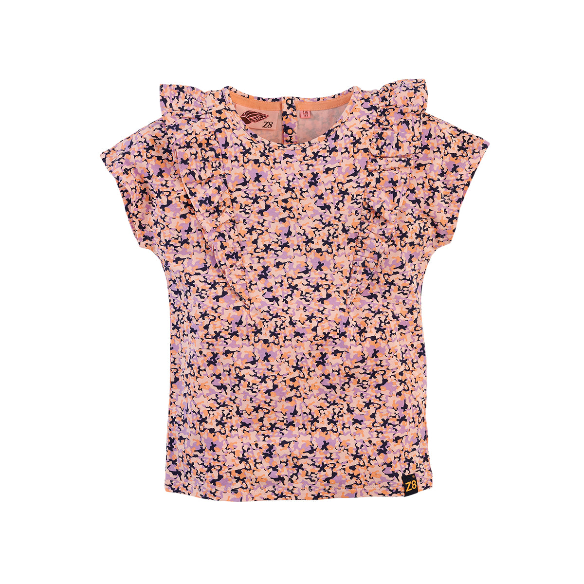 Z8 Shirt korte mouw Ruby Puffy peach/AOP