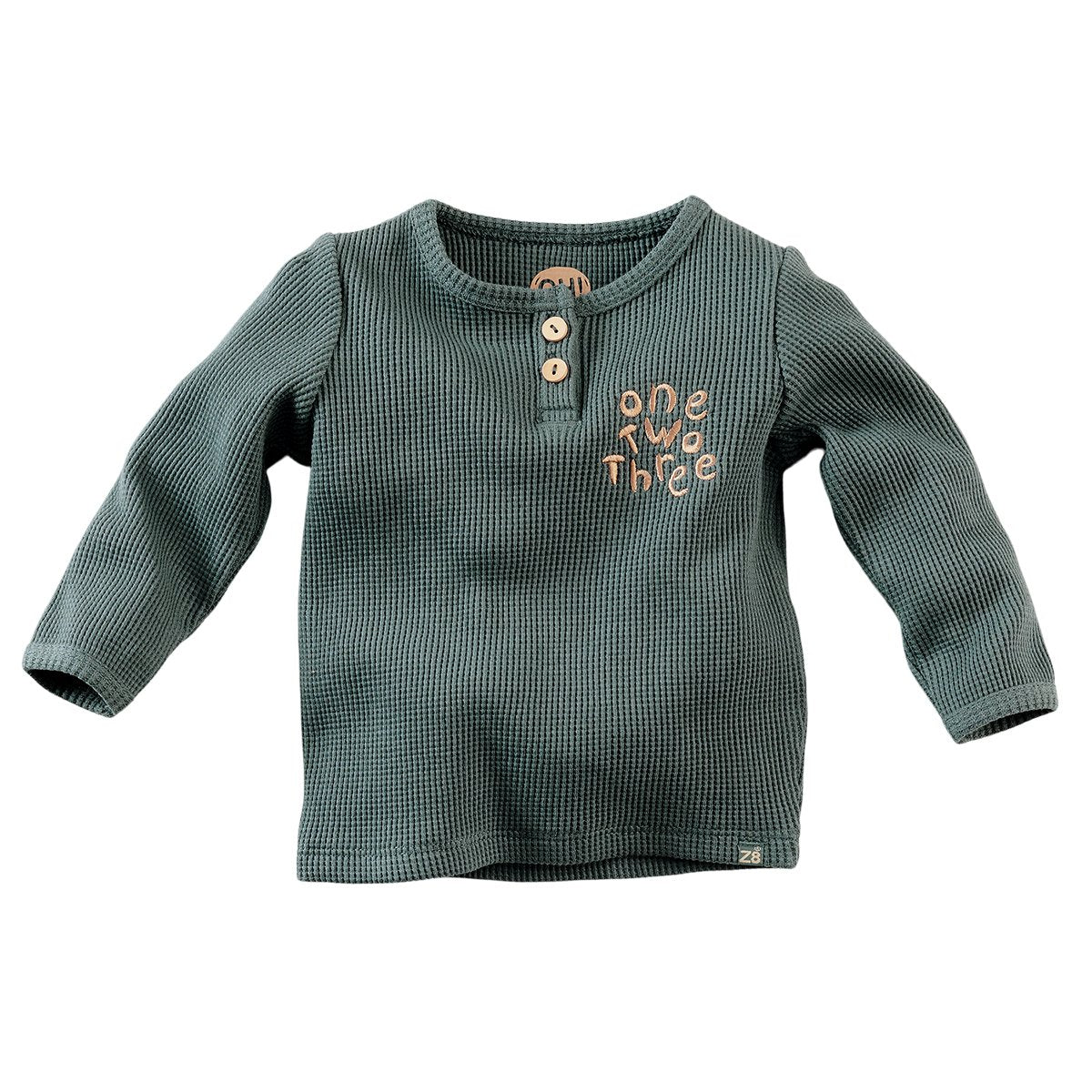 Babys Longsleeve Cayman van Z8 in de kleur Peaky petrol in maat 74.