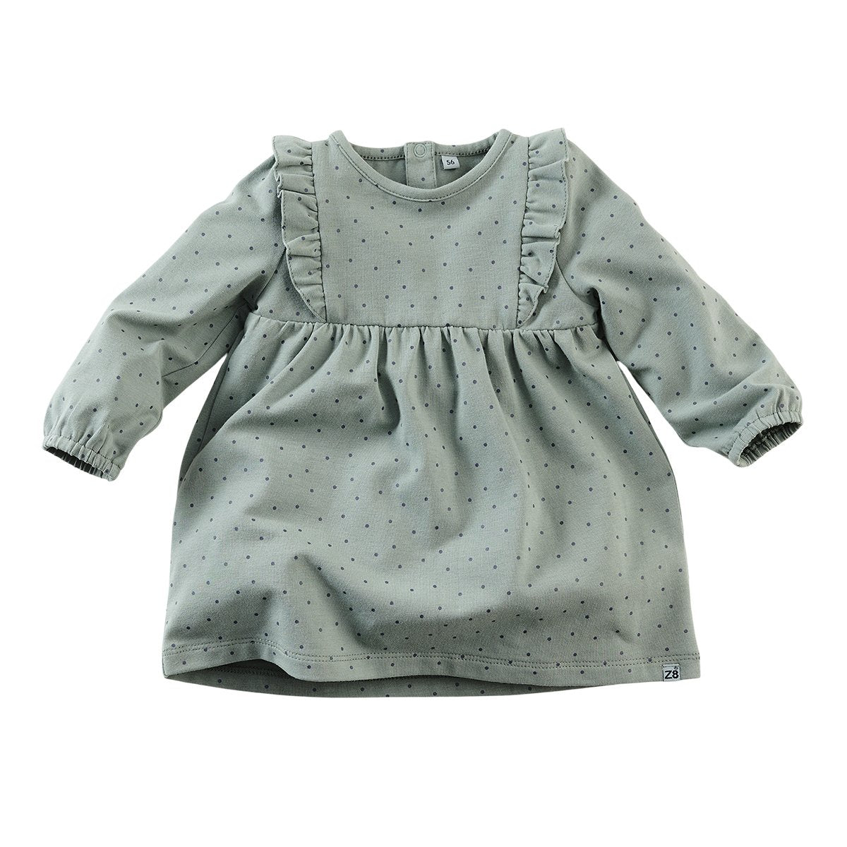 Babys Jurkje l/s Kailani van Z8 in de kleur Soft sage/AOP in maat 74.