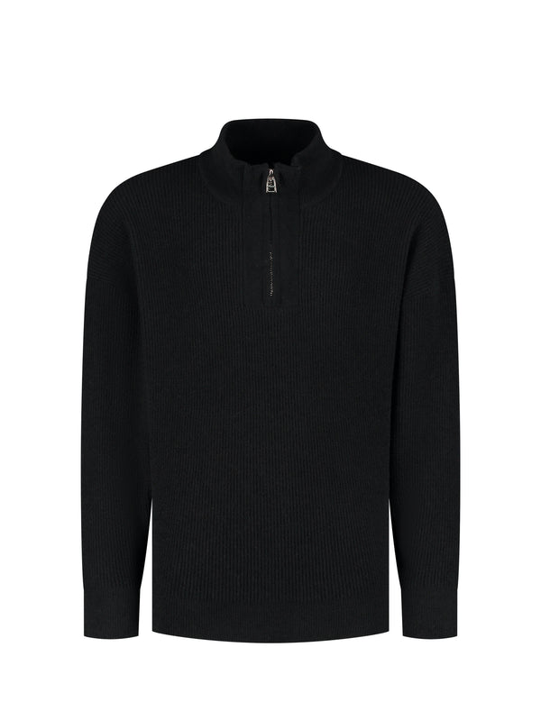 Ballin Amsterdam Junior Chenille Half-Zip Knitted Sweater