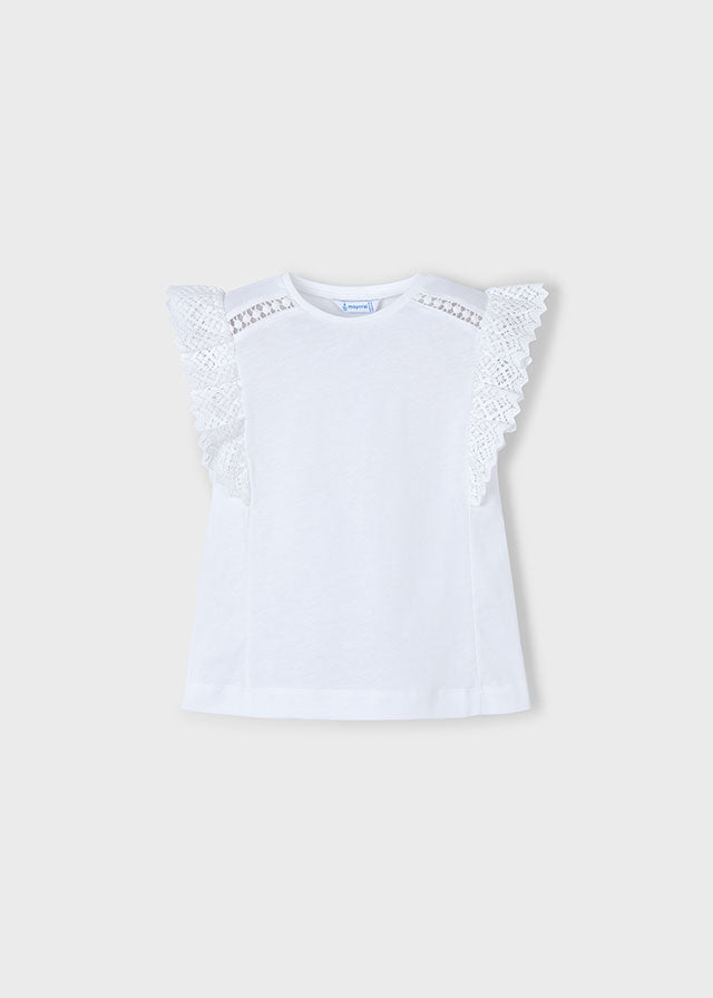 Mayoral S/s crochet t-shirt