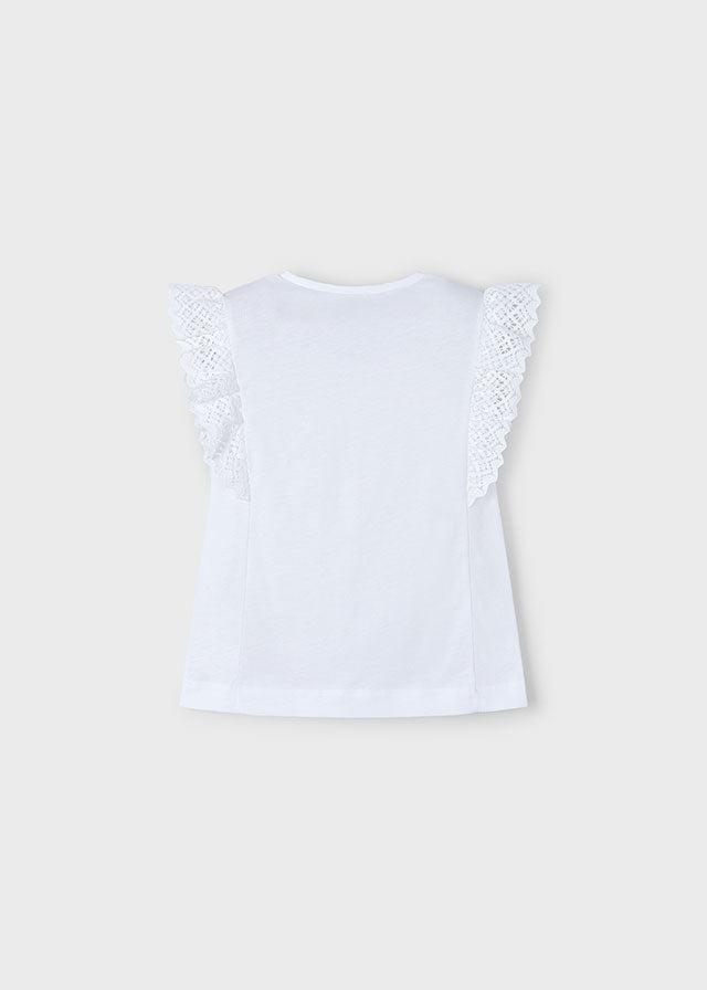 Mayoral S/s crochet t-shirt