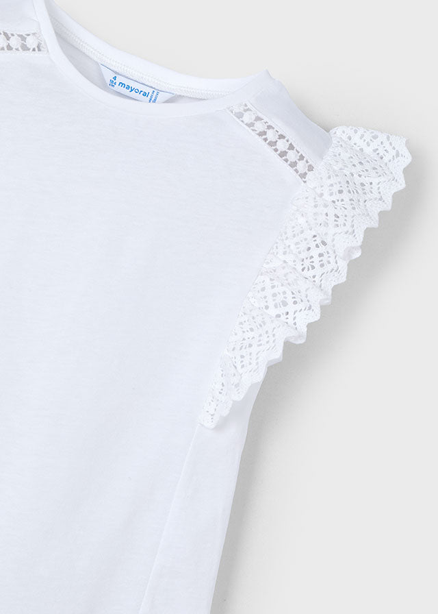 Mayoral S/s crochet t-shirt